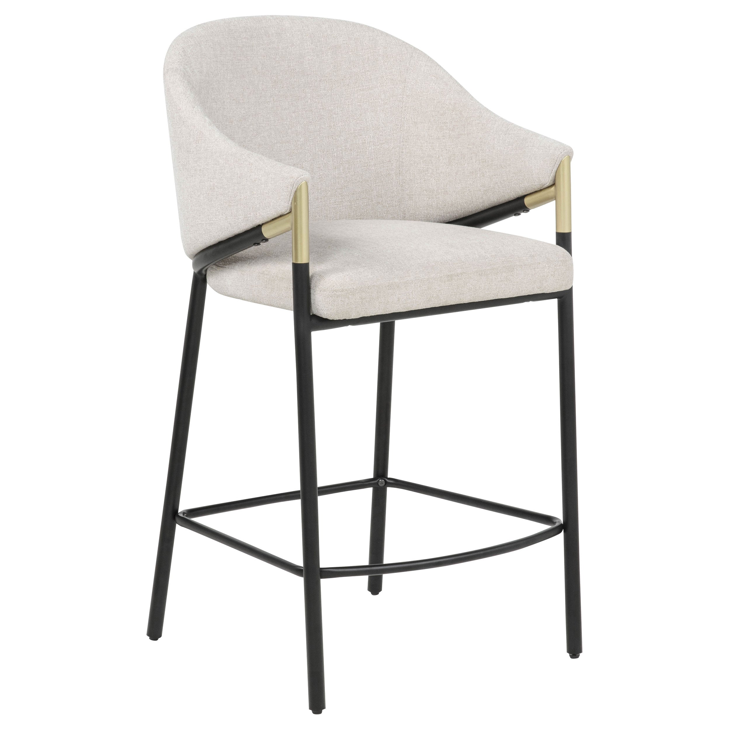 Chadwick Fabric Upholstered Counter Height Chair Beige (Set of 2)-