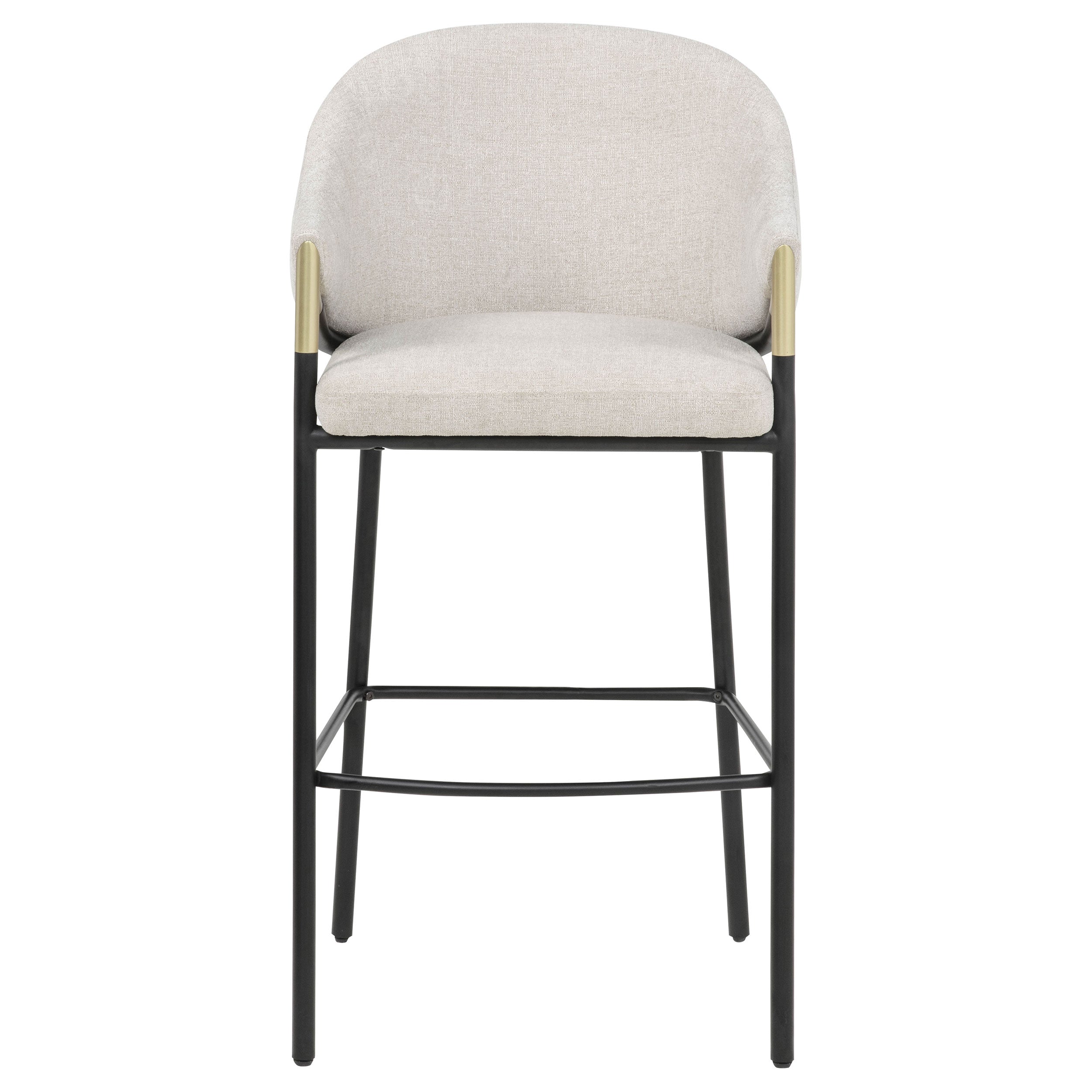Chadwick Fabric Upholstered Bar Chair Beige (Set of 2)-