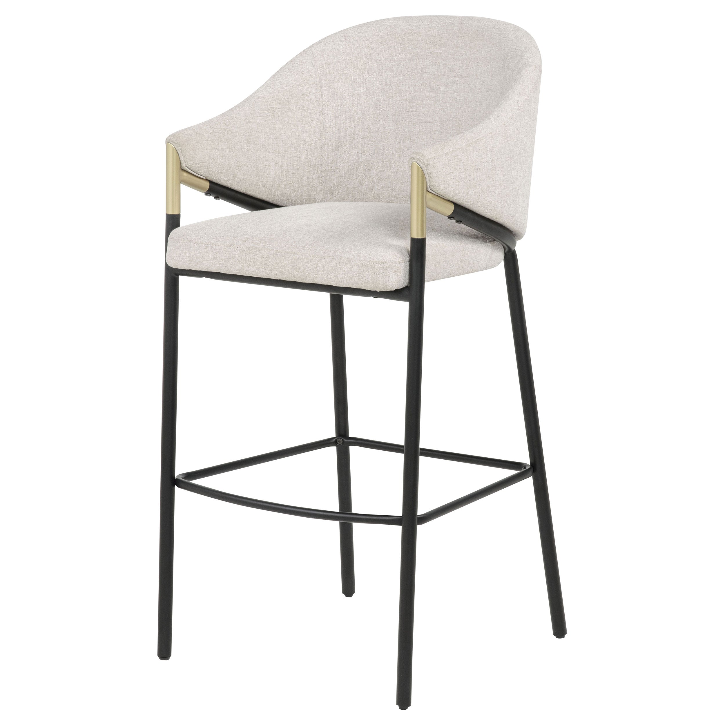 Chadwick Fabric Upholstered Bar Chair Beige (Set of 2)-