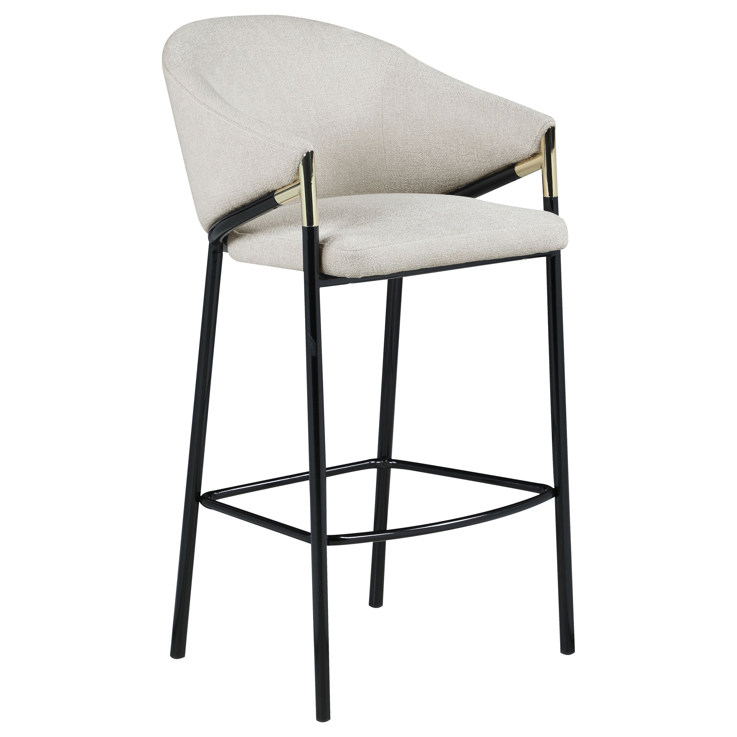 Chadwick Fabric Upholstered Bar Chair Beige (Set of 2)-CoasterEssence