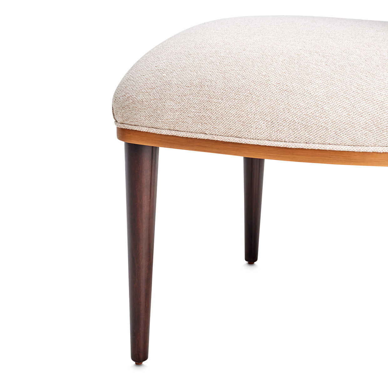 Camellia Field - Dining Side Chair (Set of 2) - Linen / Warm Pecan