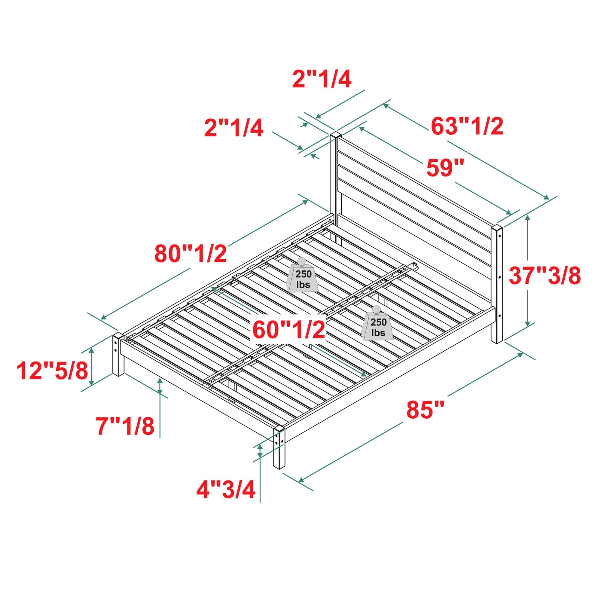 Modern Minimalist Boho Bedframe