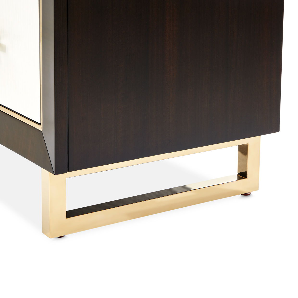 Belmont Place - 5-Drawer Chest - White / Dark Brown