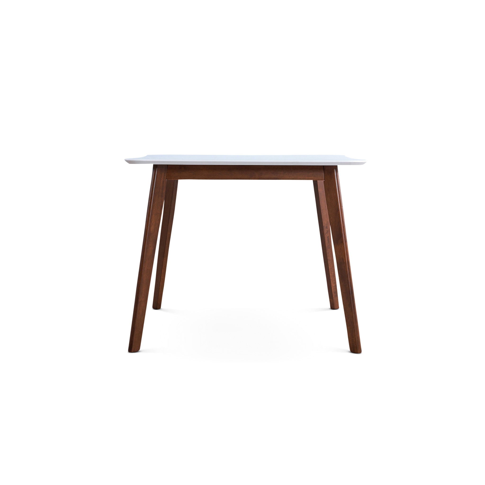 Benton - Modern Top Dining Table - Brown / Walnut Brown / White - Best Buy Furniture