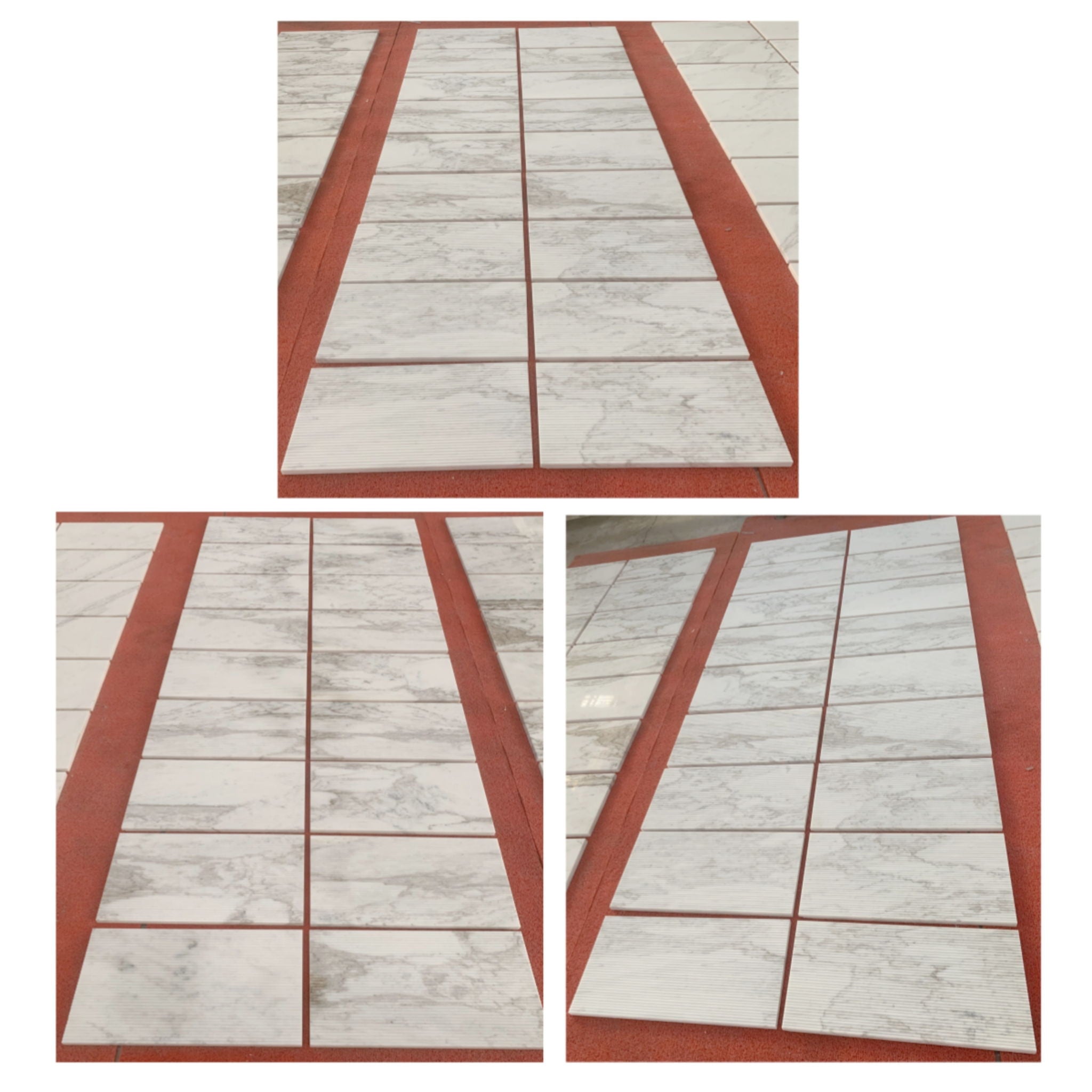 Snow Mountain Ol Textured Marble Tiles For Wall Decoration - White / Natural