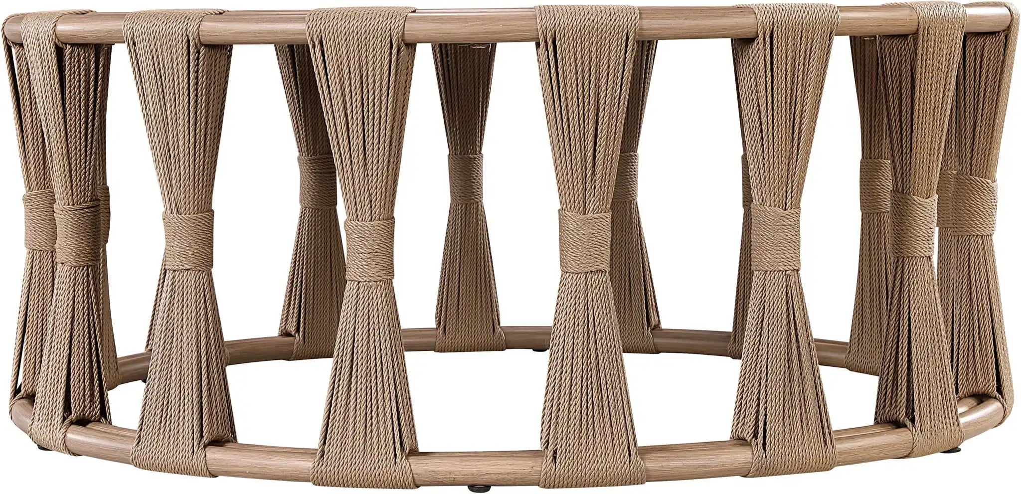 San Pietro - Aluminum Outdoor Patio Coffee Table - Natural