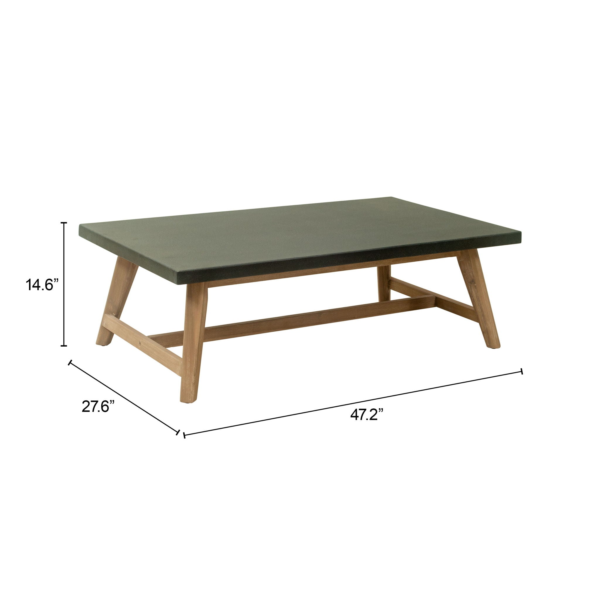 Dert - Outdoor Coffee Table - Gray