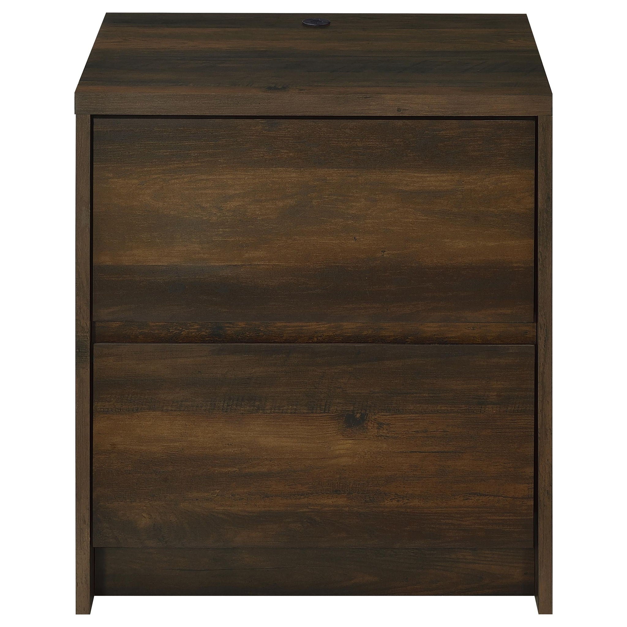 Transitional Nightstand With Dual USB Charging And Motion Sensor Light