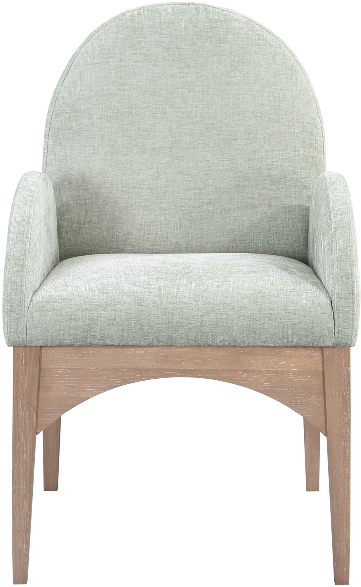 Waldorf - Chenille Dining Arm Chair With Natural Legs