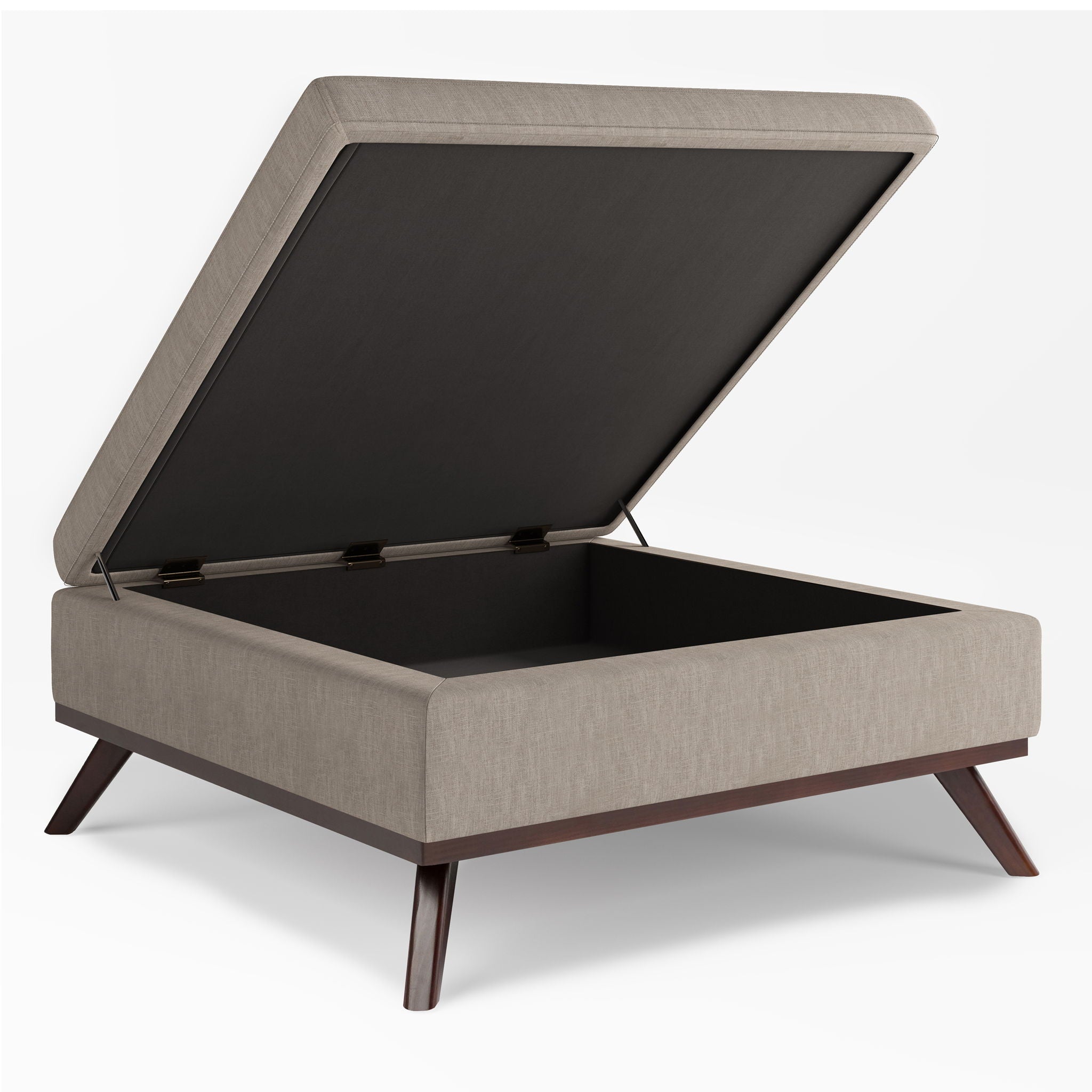 Owen - Multifunctional Square Coffee Table Storage Ottoman - Best Buy Furniture