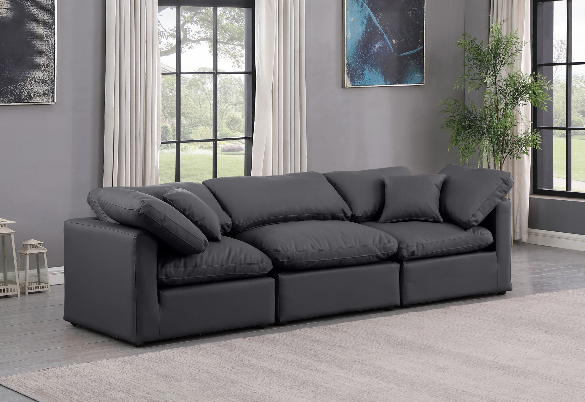 Indulge - Faux Leather 3 Seat Modular Sofa