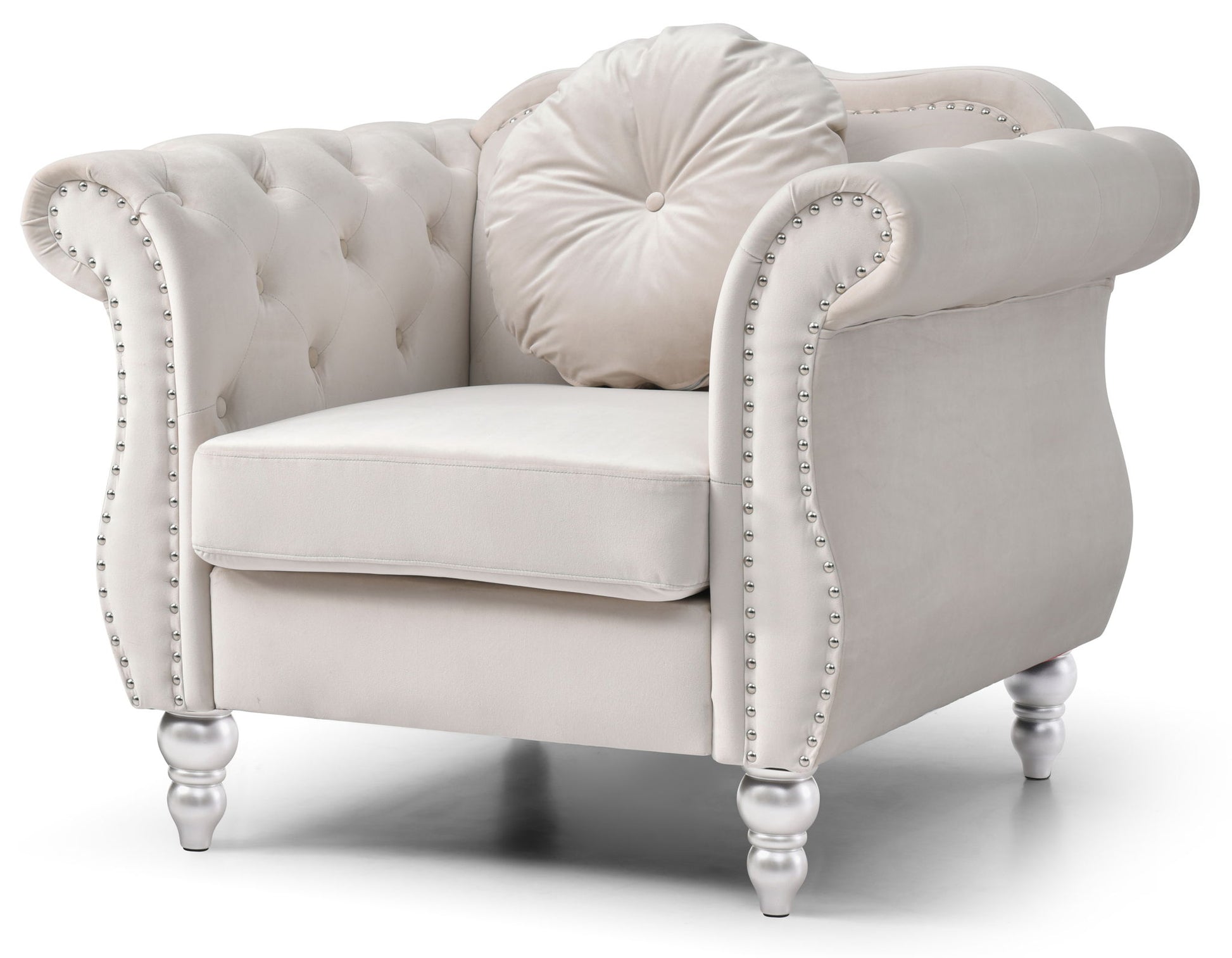 Chic Transitional Flared Arm Chair - Best Buy Furniture