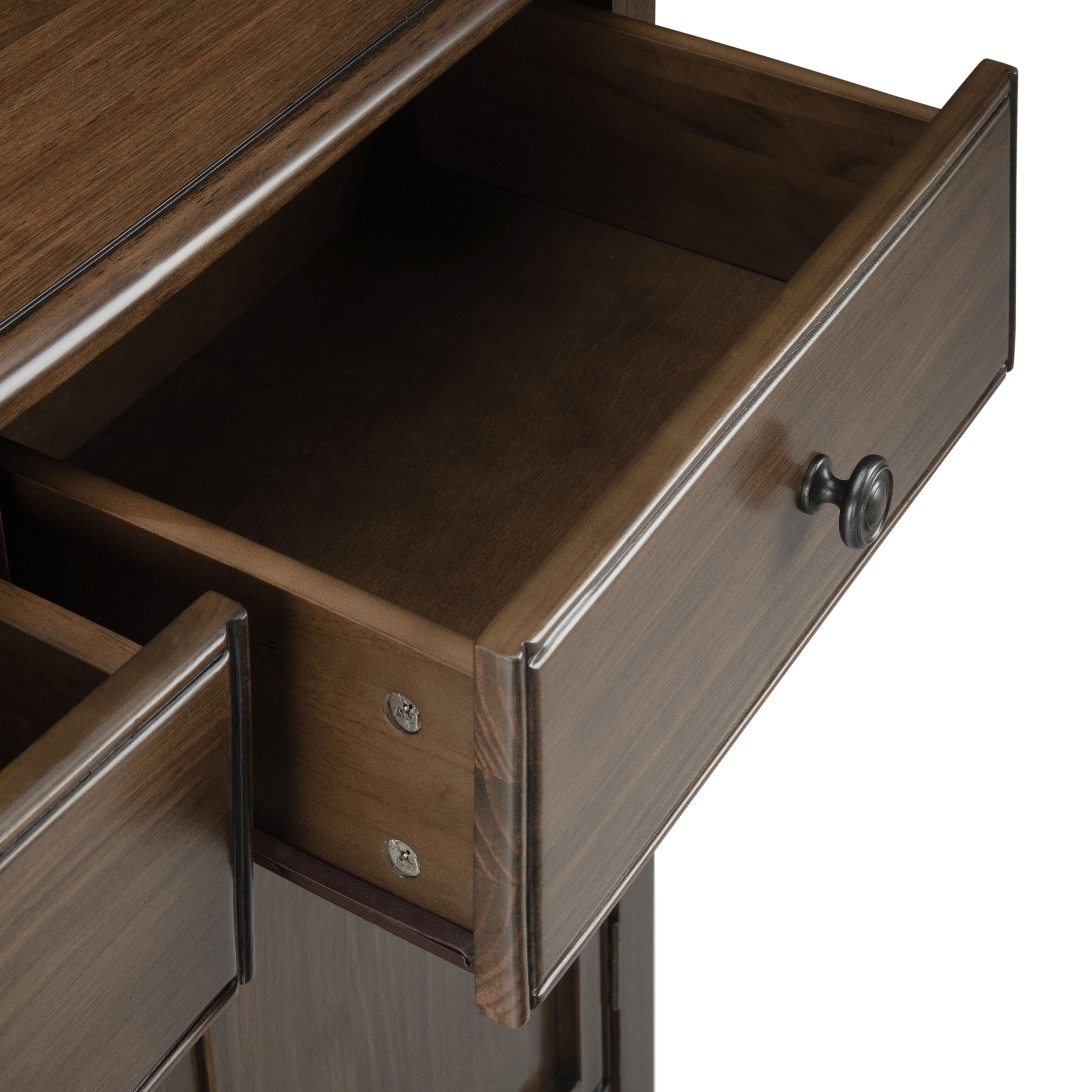 Connaught - Entryway Storage Cabinet - Rustic Natural Aged Brown - Best Buy Furniture