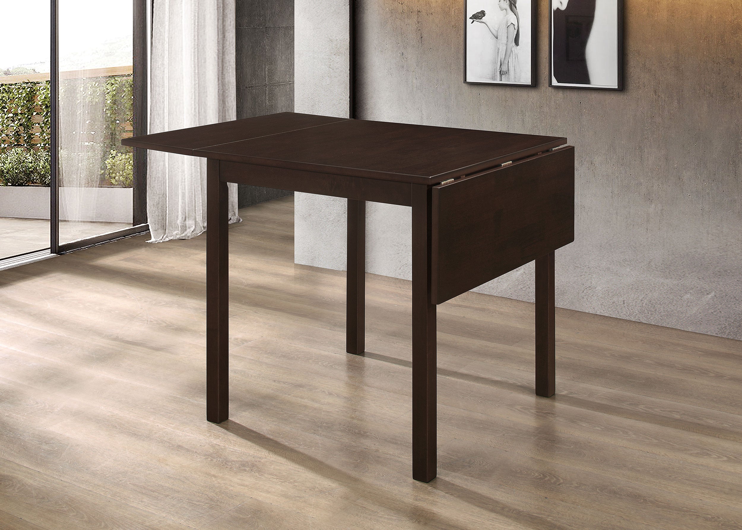 Kelso Rectangular 52-inch Extension Dining Table Cappuccino-CoasterEveryday