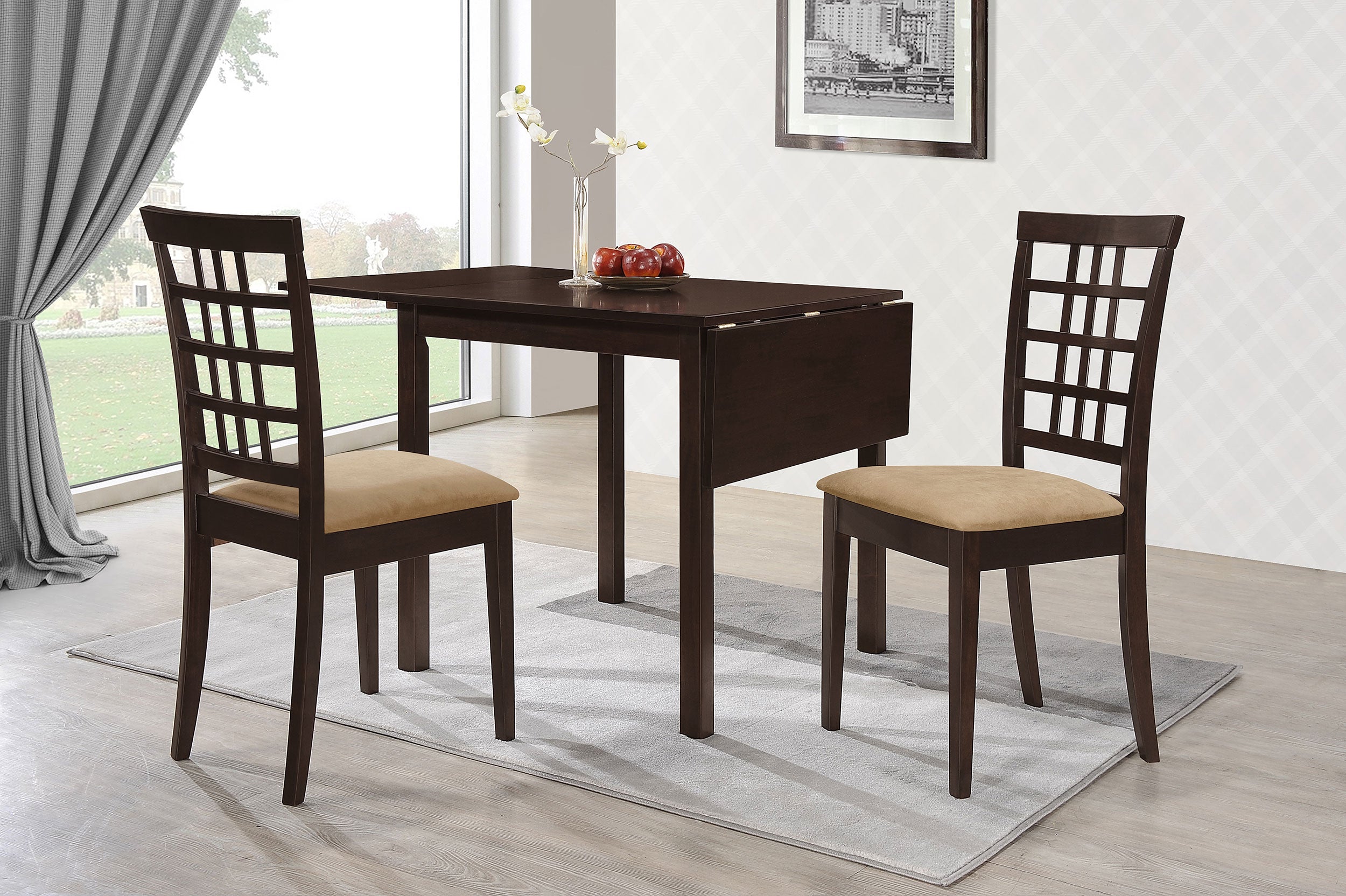 Kelso Lattice Back Dining Side Chair Cappuccino (Set of 2)-CoasterEveryday