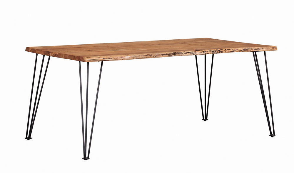 Sherman 71-inch Live Edge Dining Table Natural Acacia-CoasterElevations