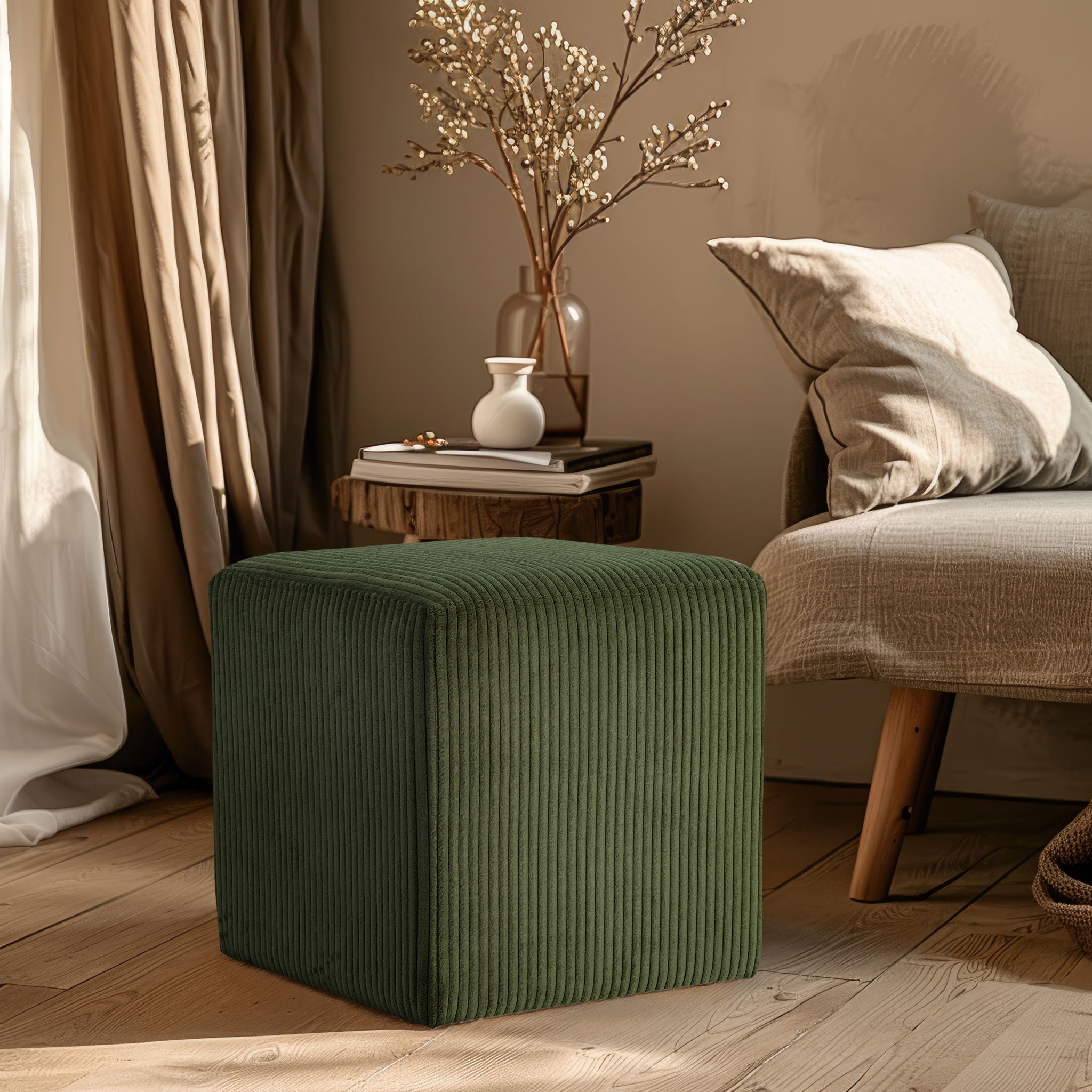 Roy - Microsuede Ottoman / Stool