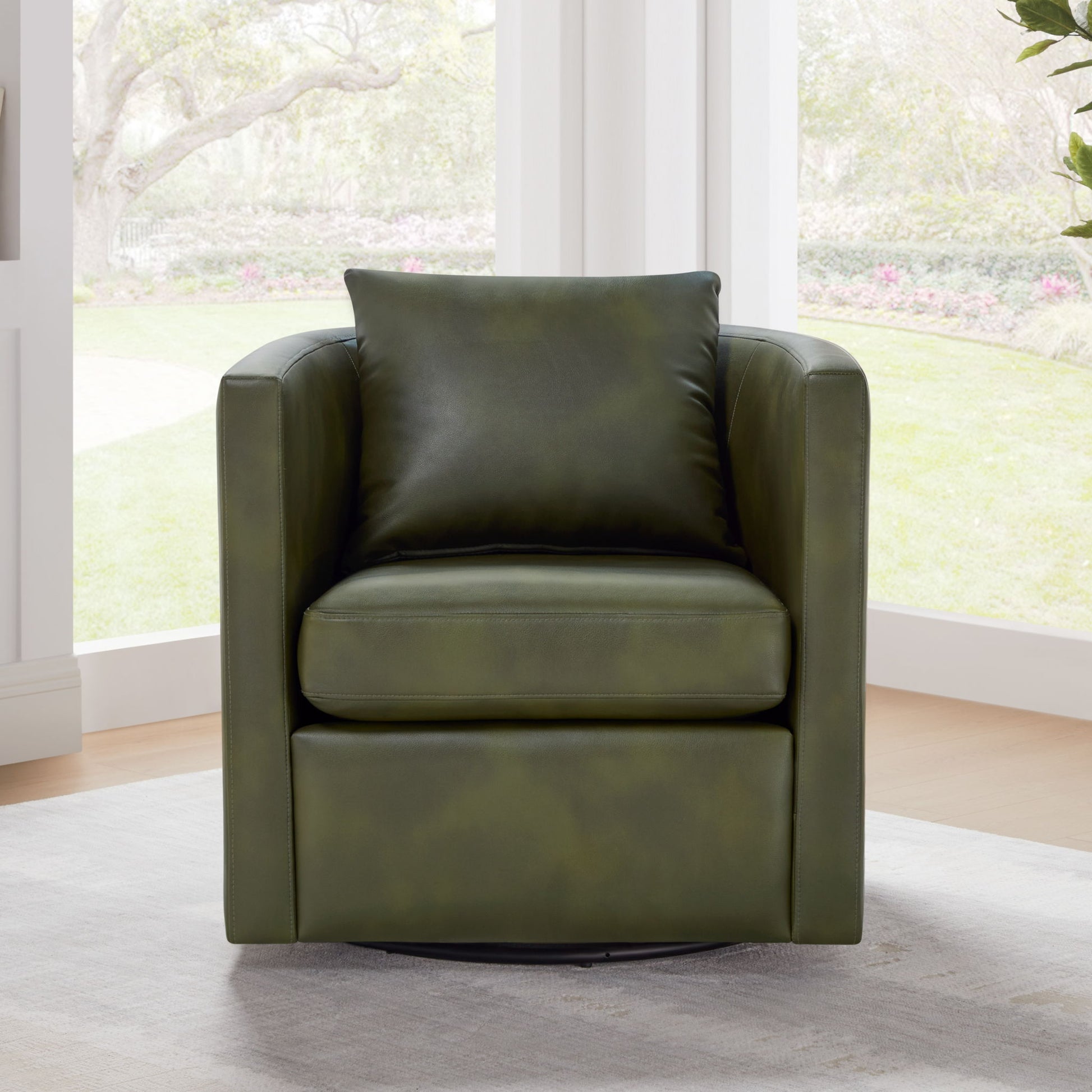 Sutton - Swivel Barrel Chair - Best Buy Furniture