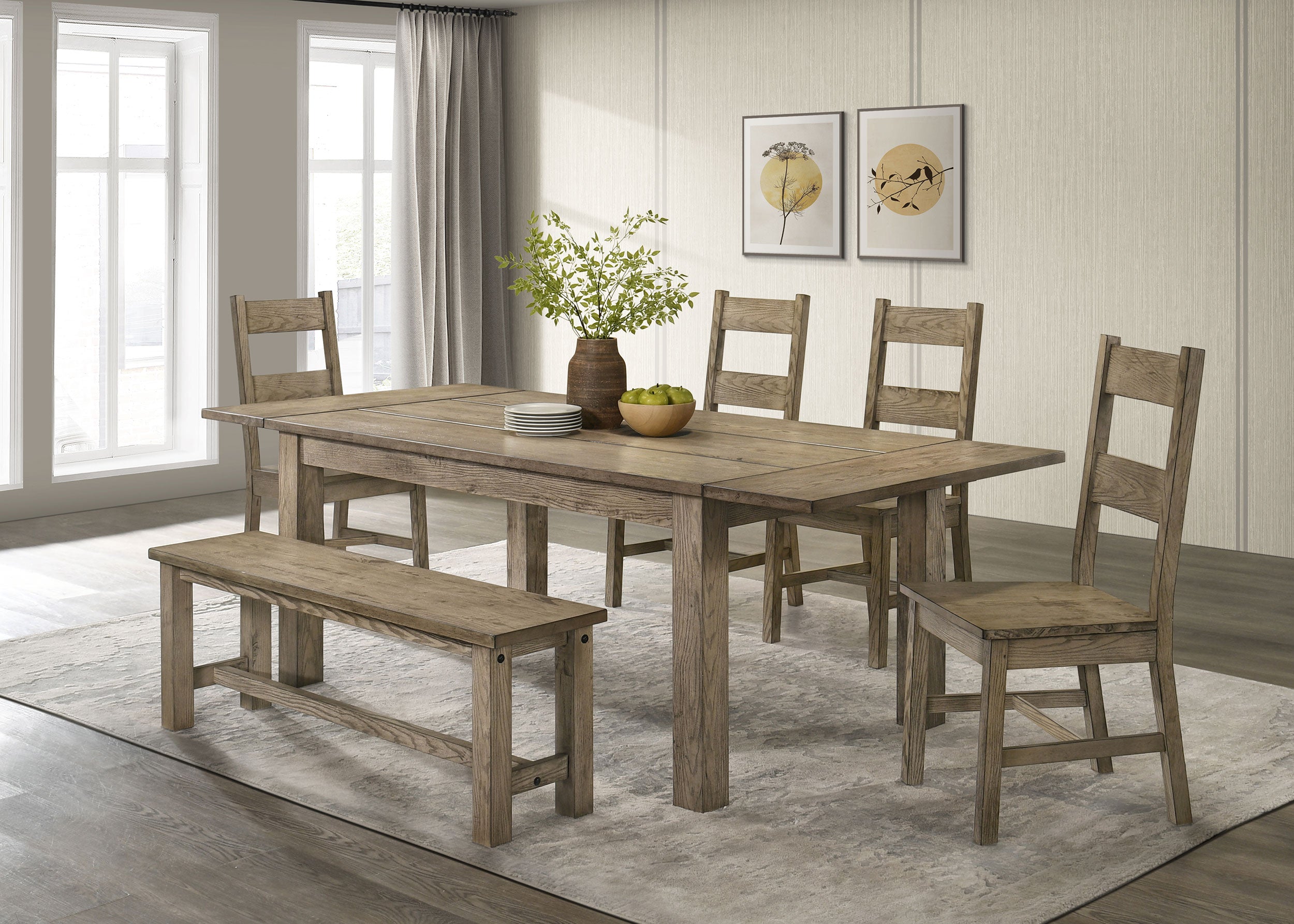 Cardova Solid Wood Dining Side Chair Vineyard Oak (Set of 2)-