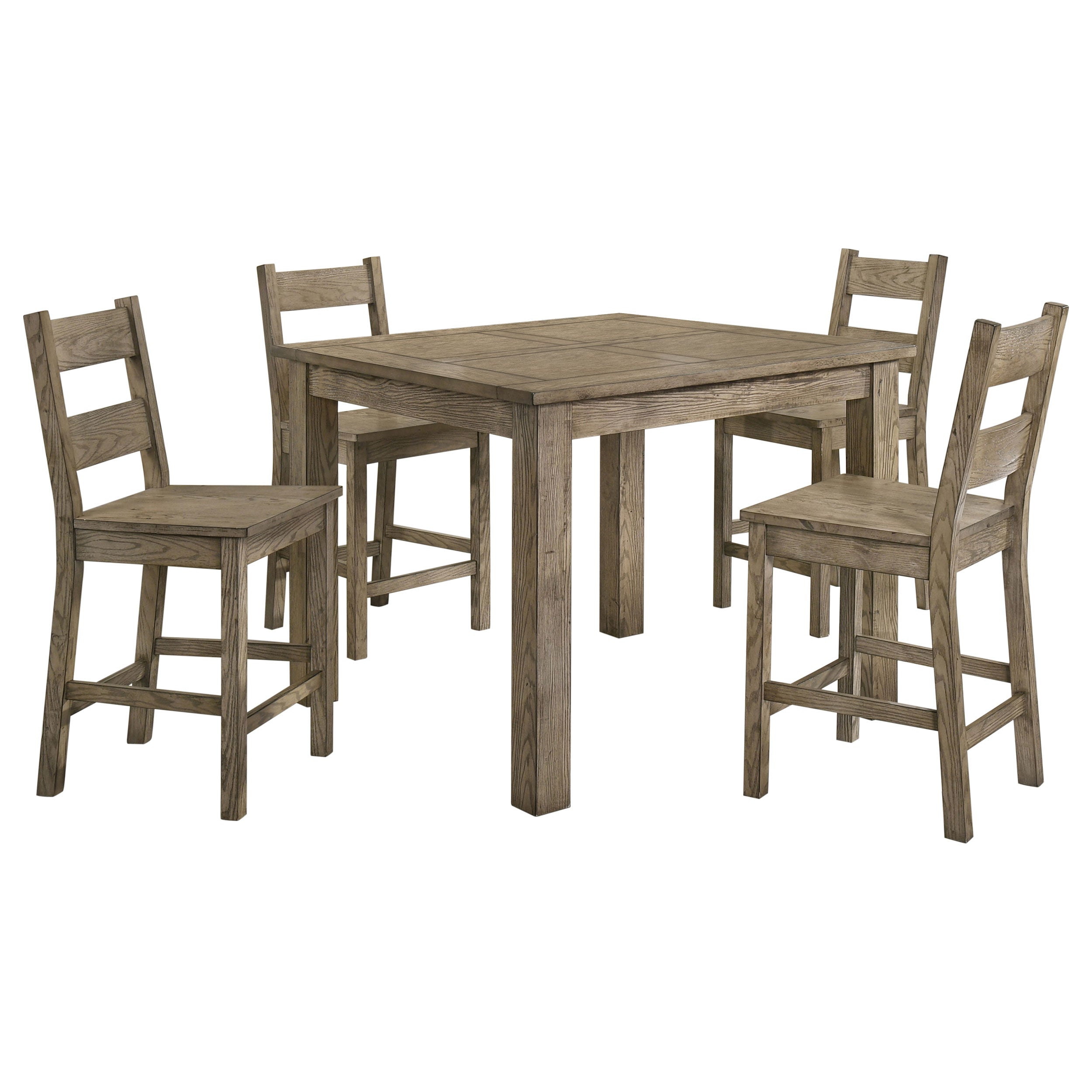 Cardova 5-piece Counter Height Dining Table Set Vineyard Oak-