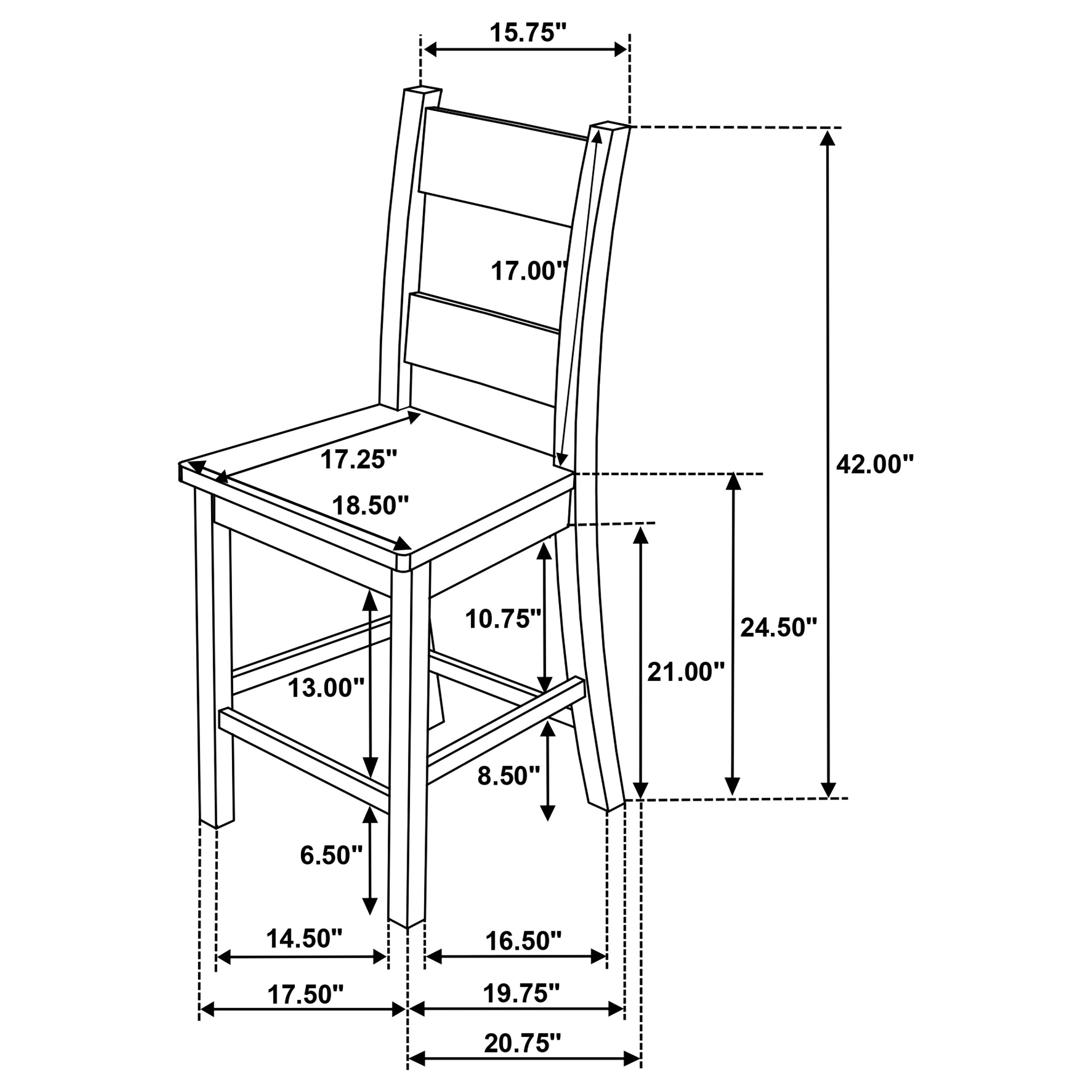 Cardova Counter Height Dining Chair Vineyard Oak (Set of 2)-