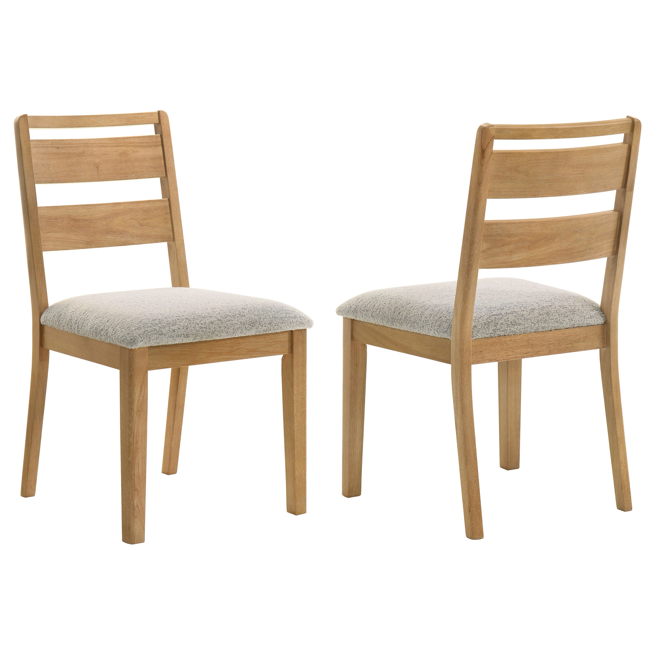 Duncan Ladder Back Dining Side Chair Washed Oak (Set of 2)-
