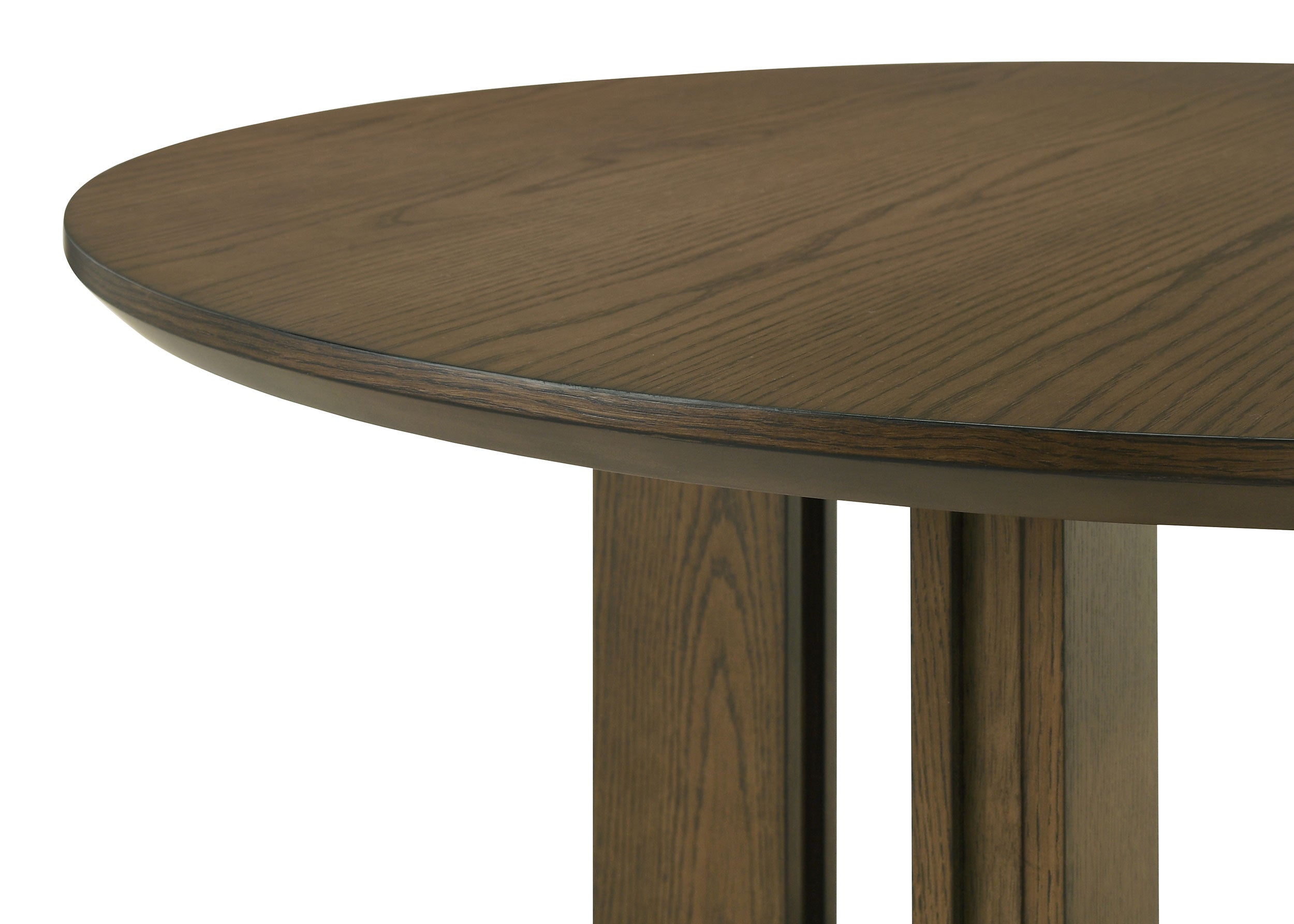Ottowa 47-inch Round Wood Dining Table with Shelf Brown-