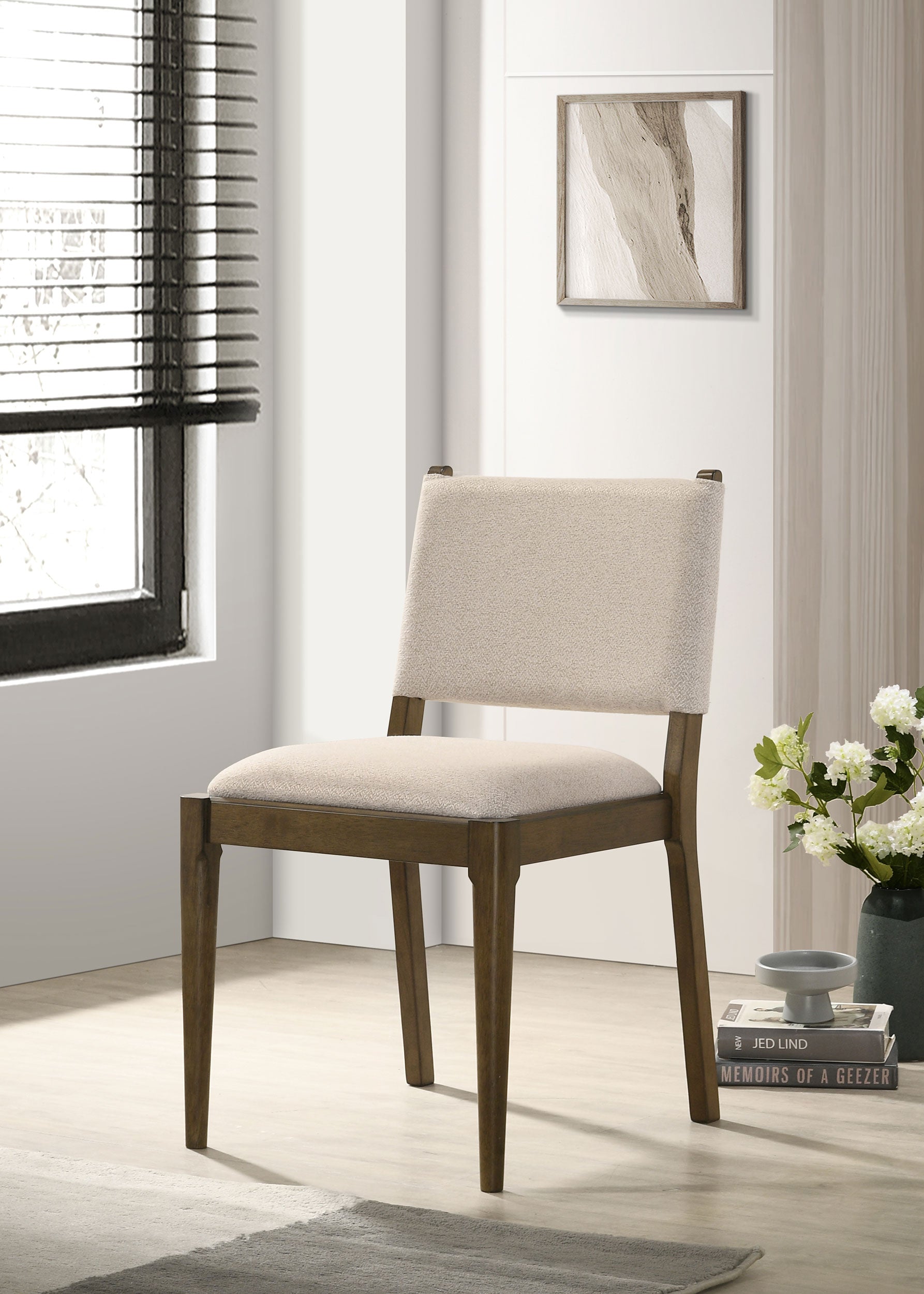 Ottowa Upholstered Dining Side Chair Brown (Set of 2)-