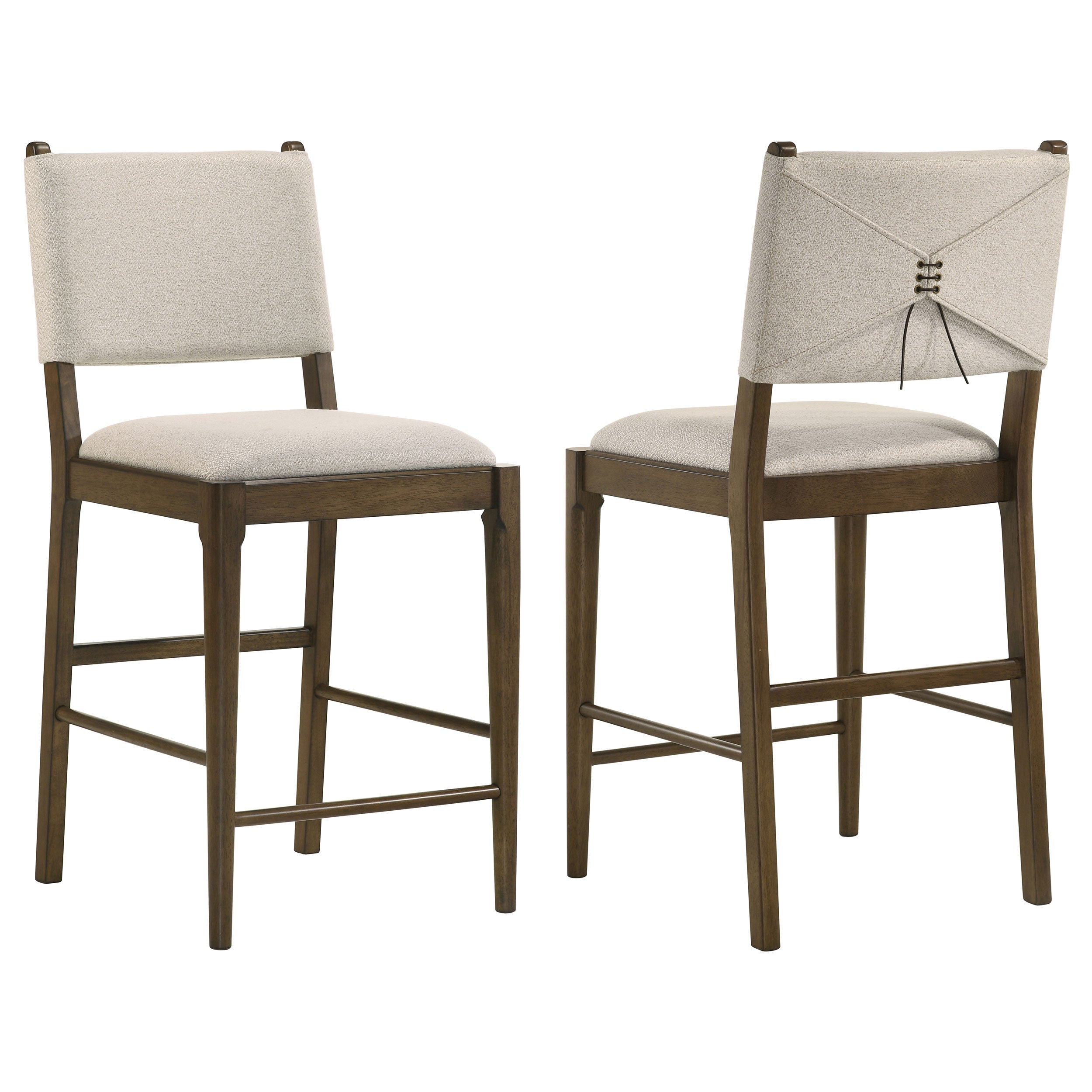 Ottowa Upholstered Counter Side Chair Brown (Set of 2)-