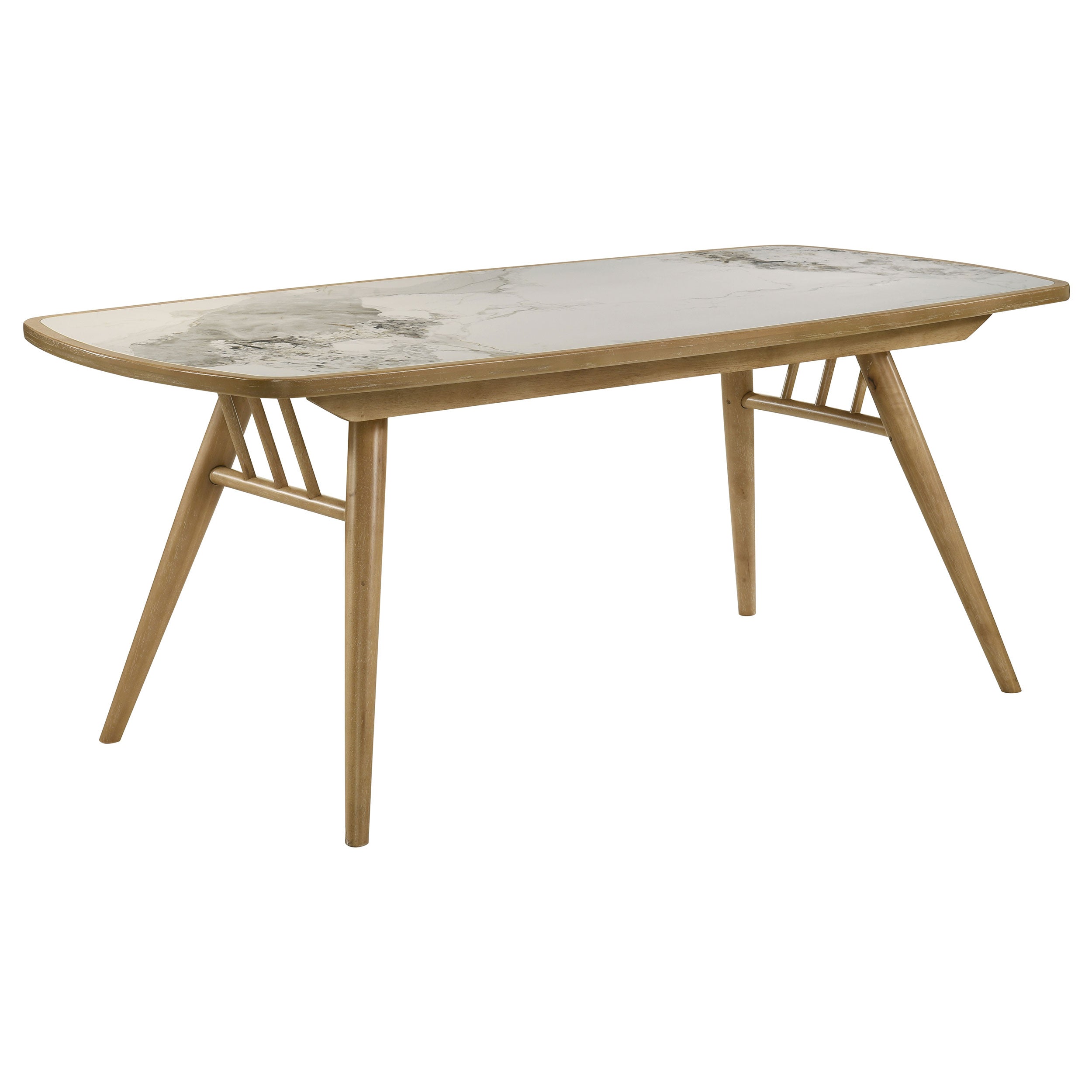 Croyden 73-inch Rectangular Dining Table Weathered Natural-
