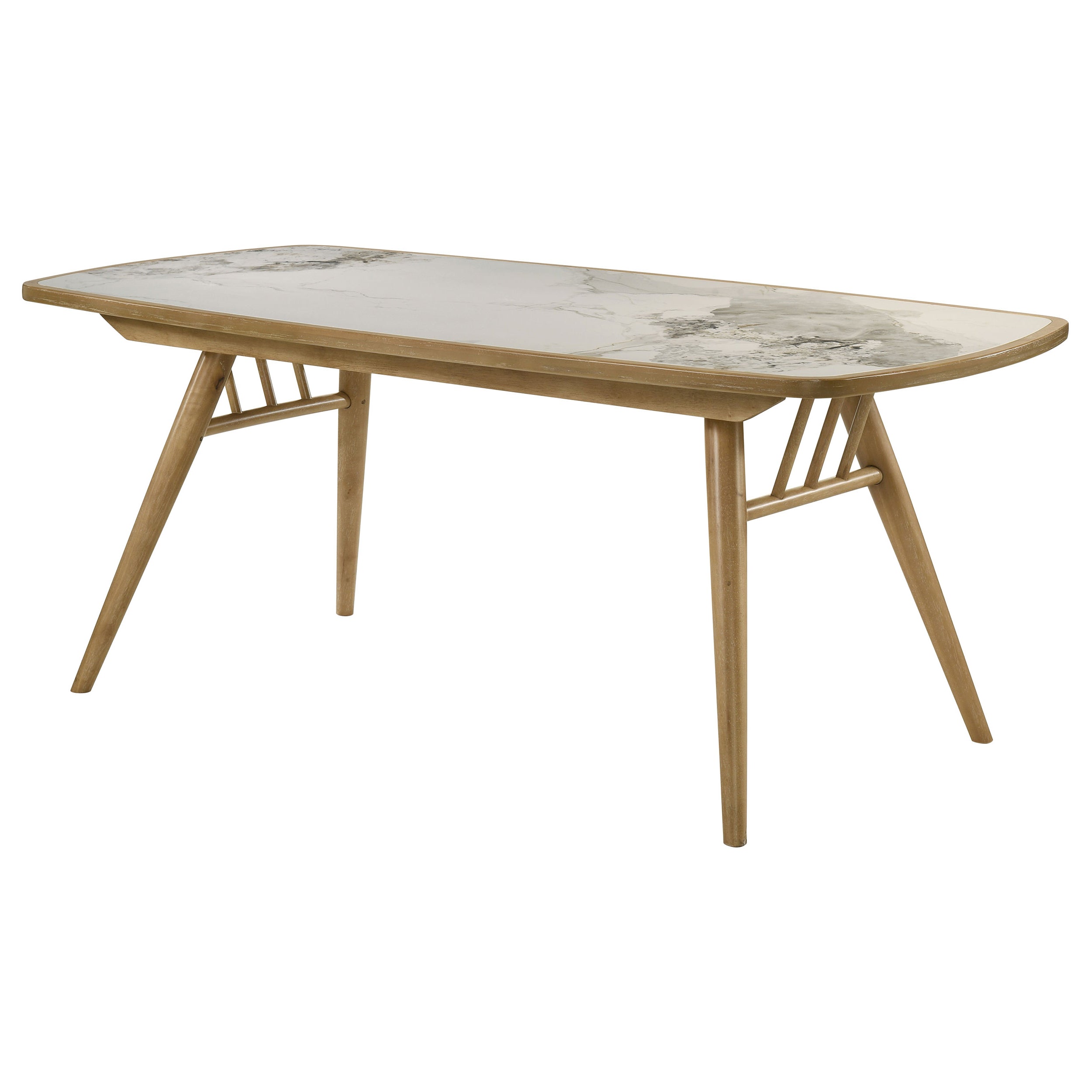 Croyden 73-inch Rectangular Dining Table Weathered Natural-