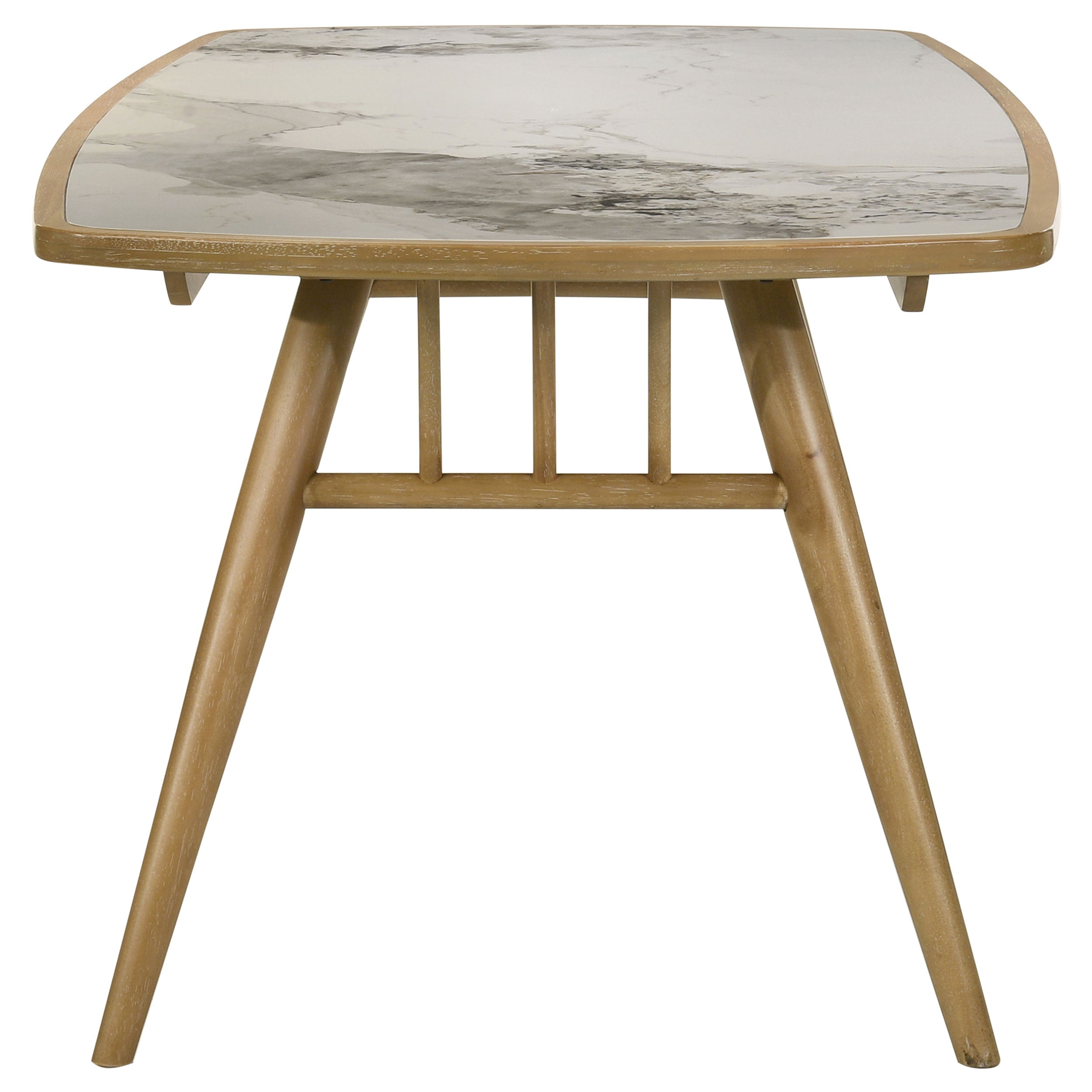 Croyden 73-inch Rectangular Dining Table Weathered Natural-