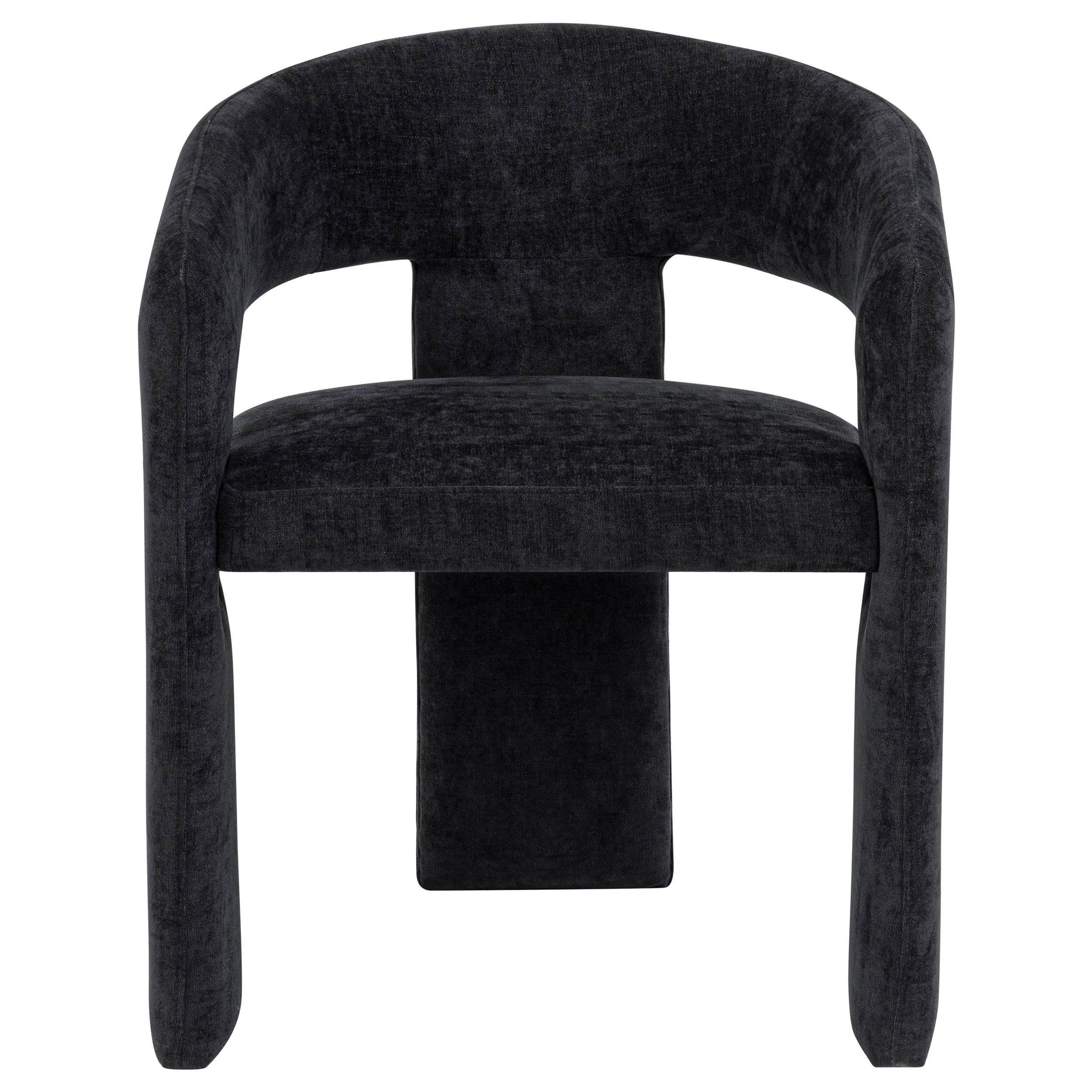 Carlow Upholstered Dining Arm Chair Black (Set of 2)-