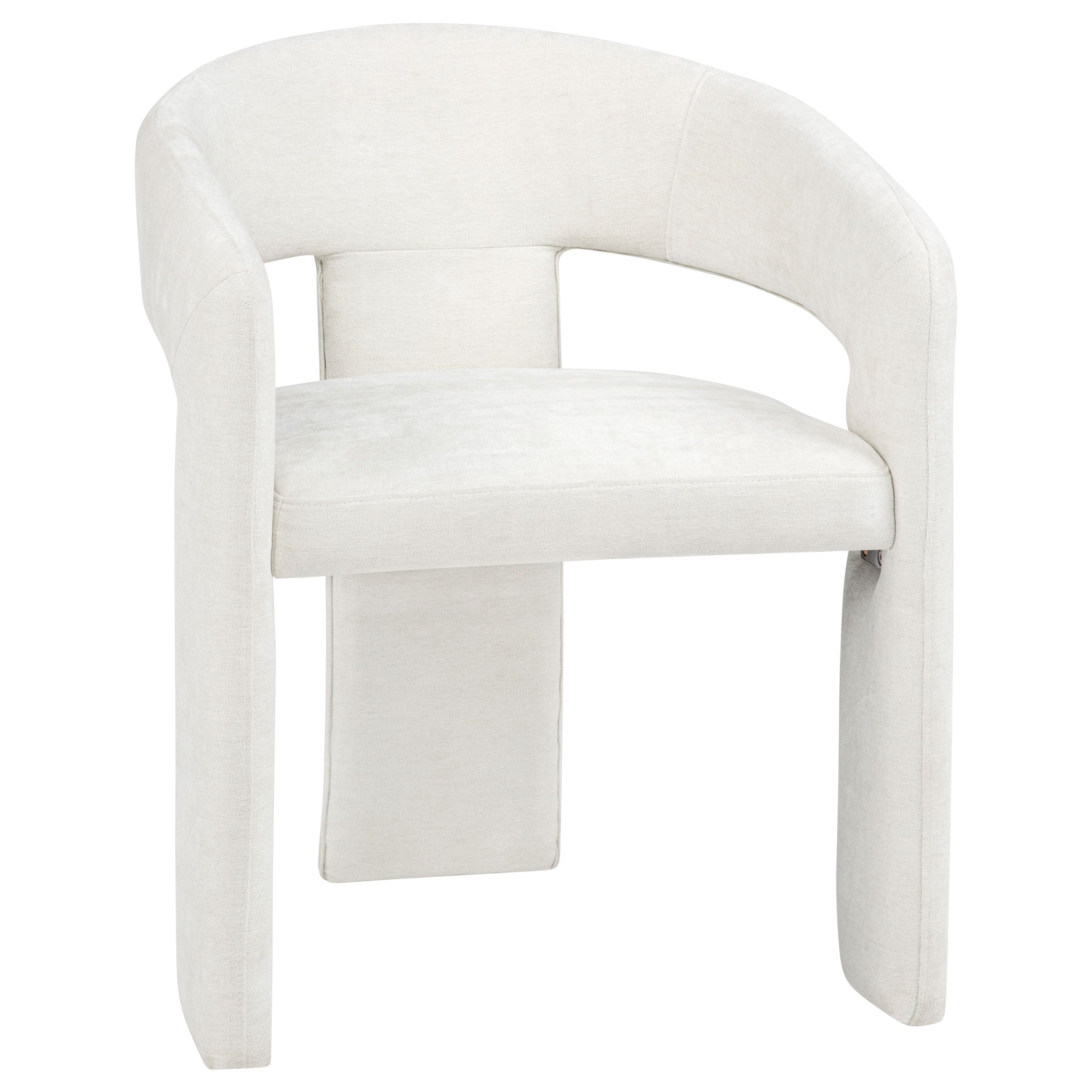 Carlow Upholstered Dining Arm Chair White (Set of 2)-