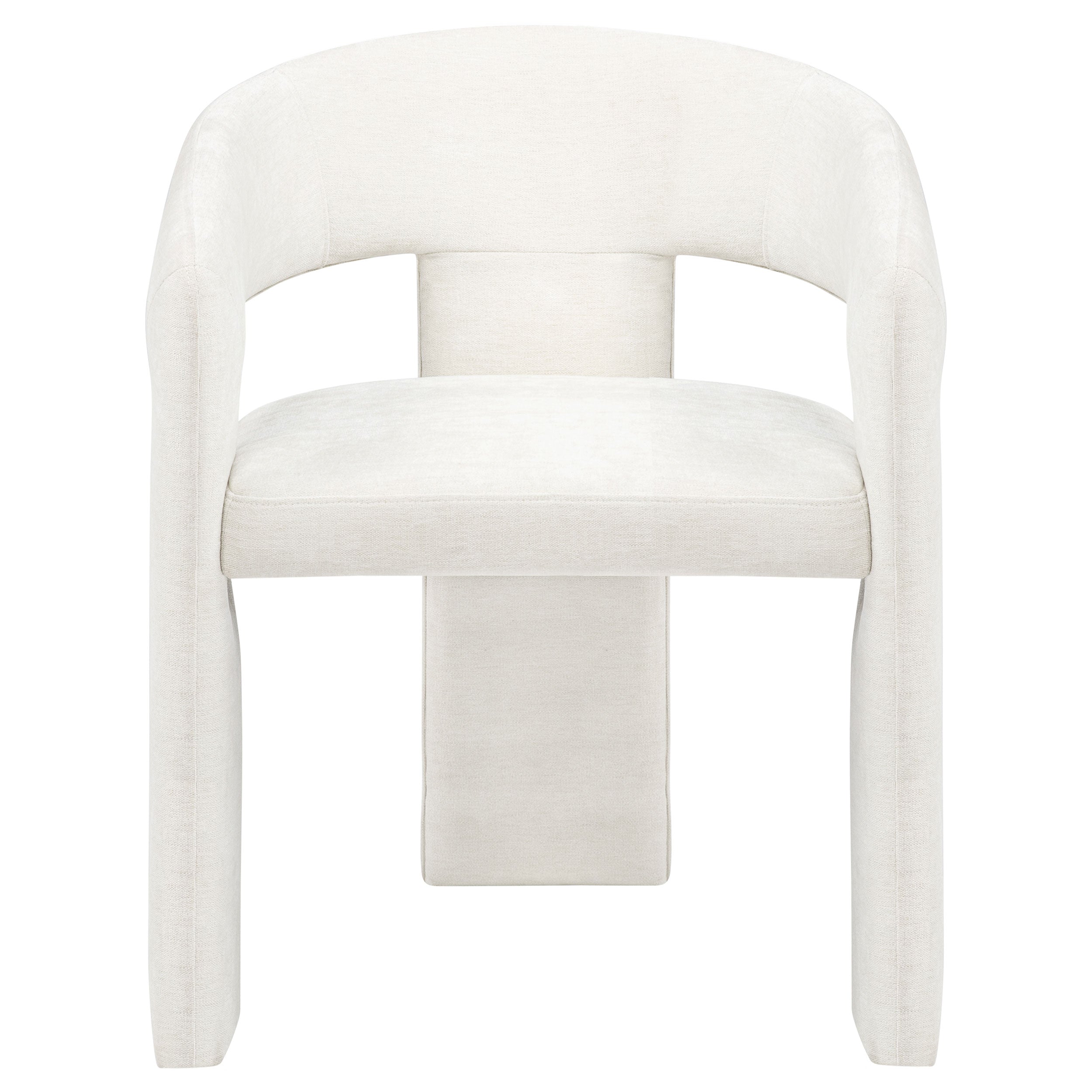 Carlow Upholstered Dining Arm Chair White (Set of 2)-