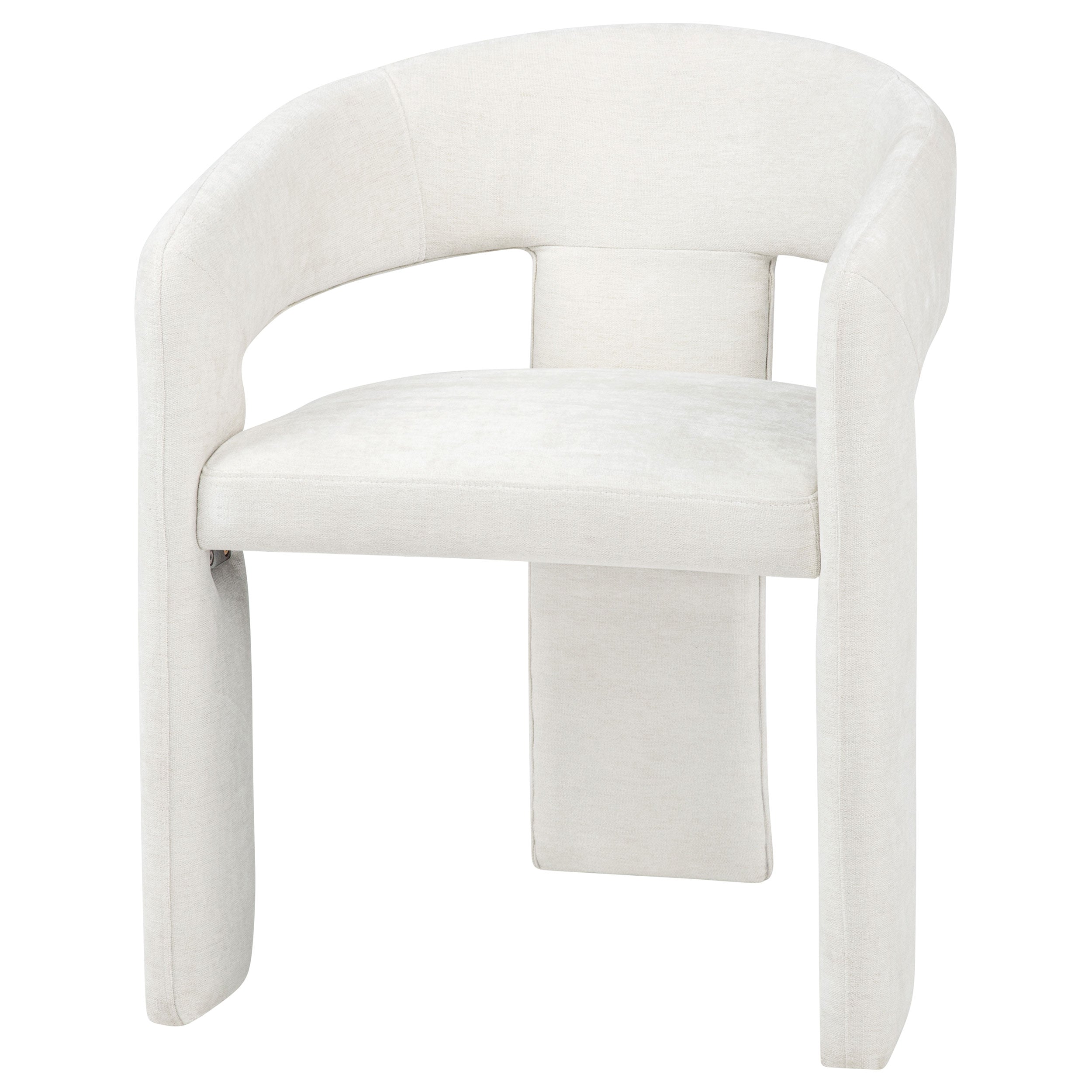 Carlow Upholstered Dining Arm Chair White (Set of 2)-