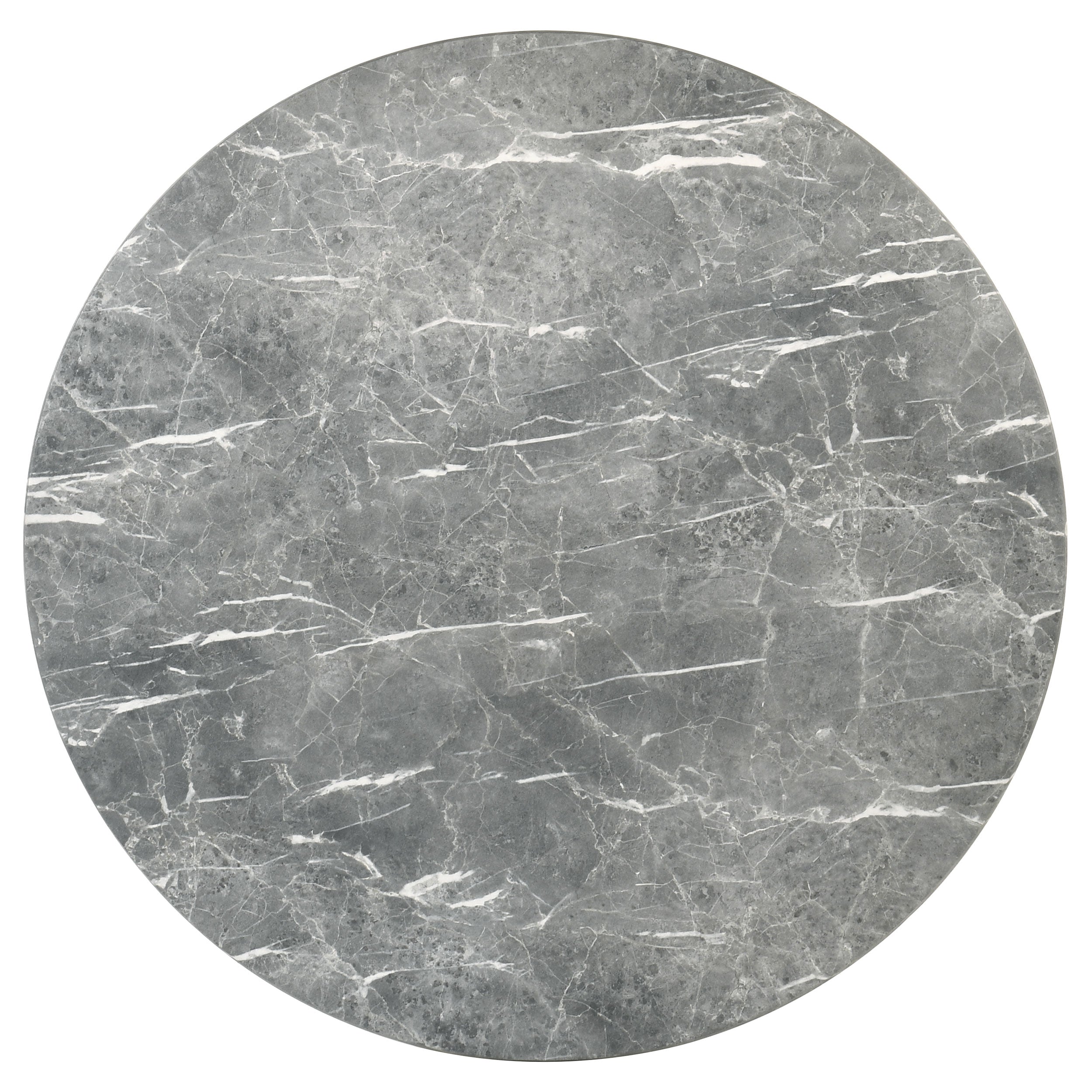 Franklin 50-inch Round Dining Table Grey and Dark Oak-