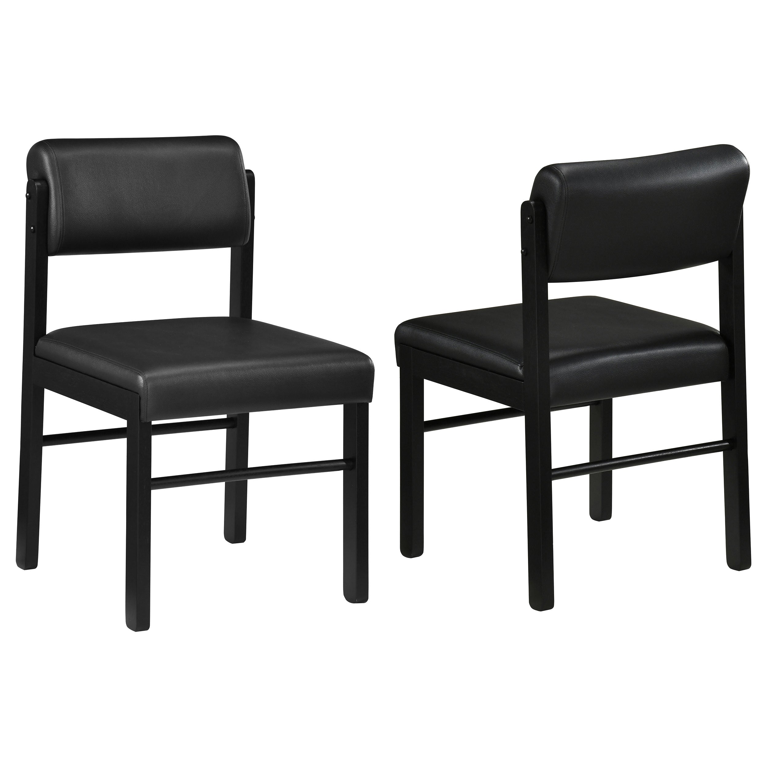 Kehoe Upholstered Dining Side Chair Black (Set of 2)-