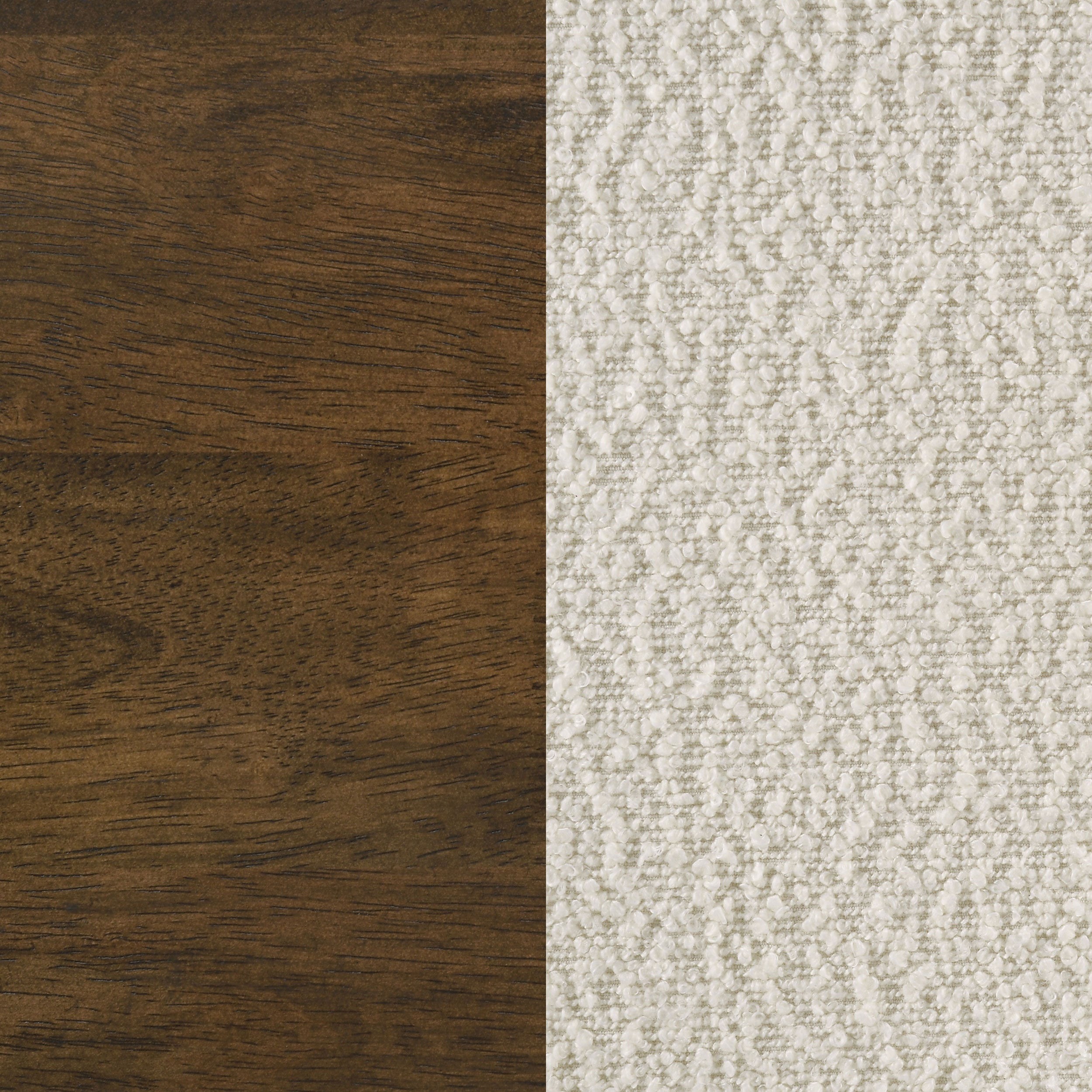 Kehoe Upholstered Dining Side Chair Cream and Walnut (Set of 2)-