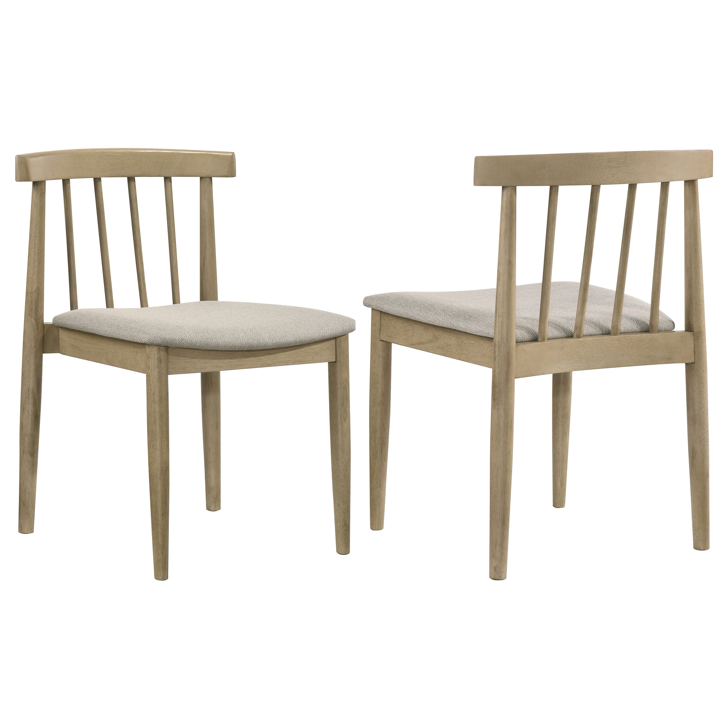 Cullen Dining Side Chair Upholstered Seat Natural Oak (Set of 2)-