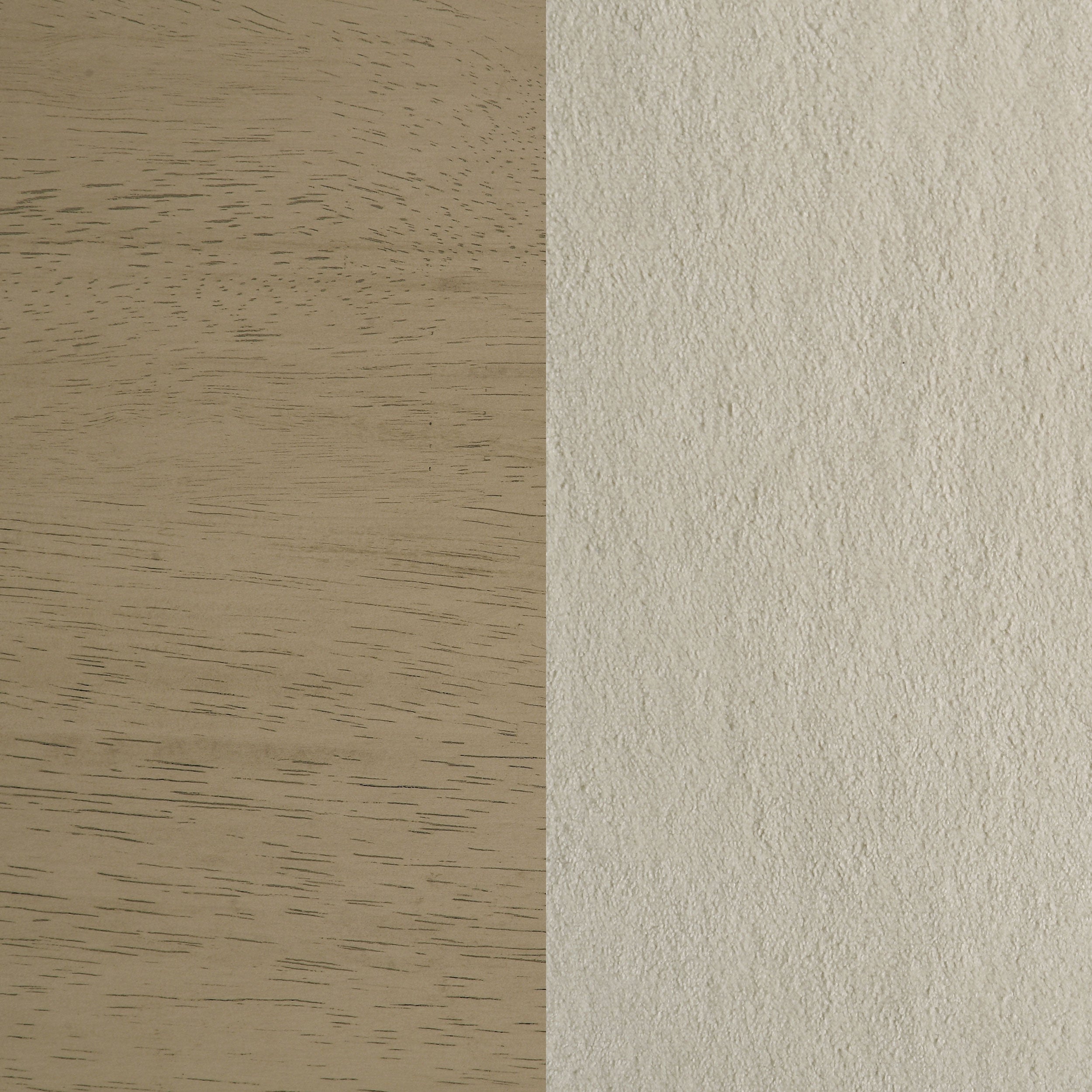 Redbridge Velvet Upholstered Side Chair Cream and Natural Oak (Set of 2)-