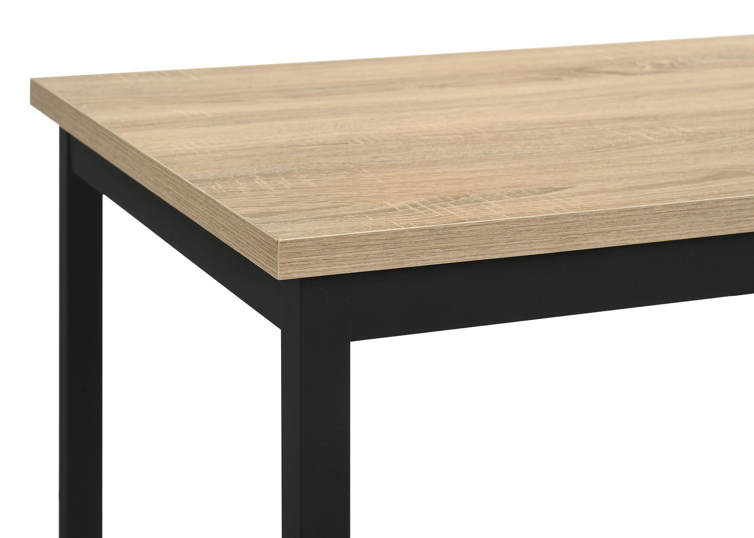 Garza Space Saving Rectangular Dining Table Greige Oak-
