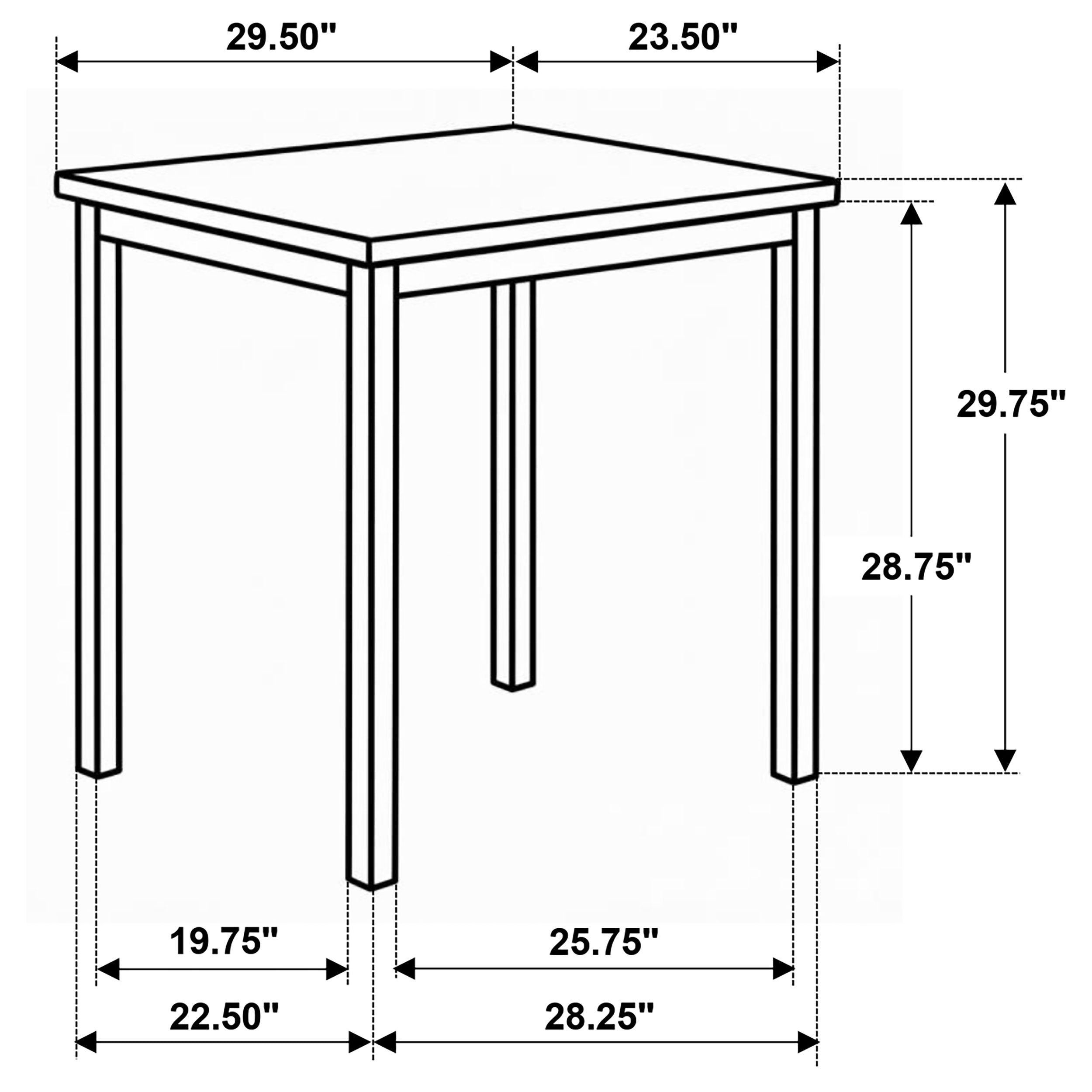 Garza Space Saving Rectangular Dining Table Greige Oak-