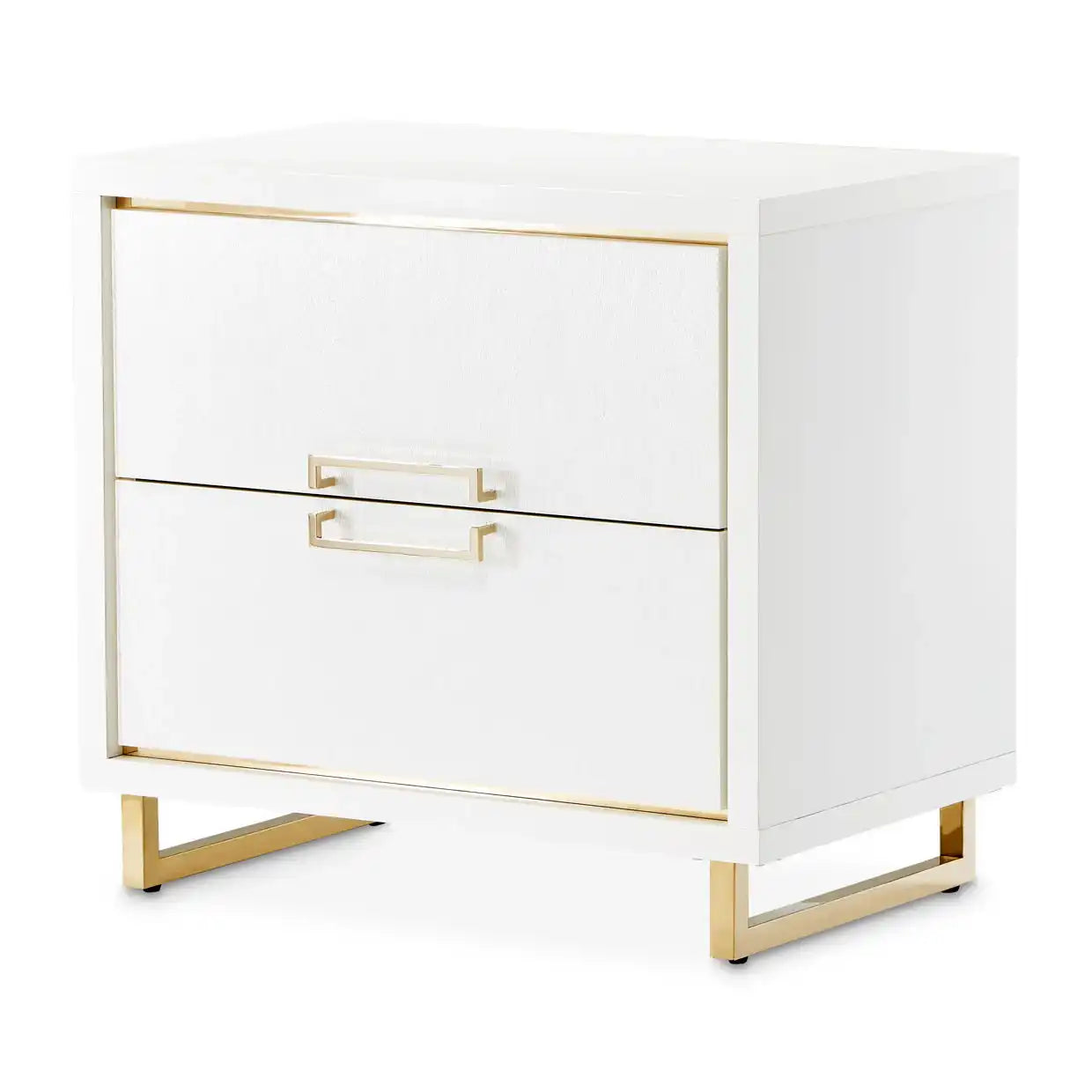 Palm Gate - Nightstand - Cloud White