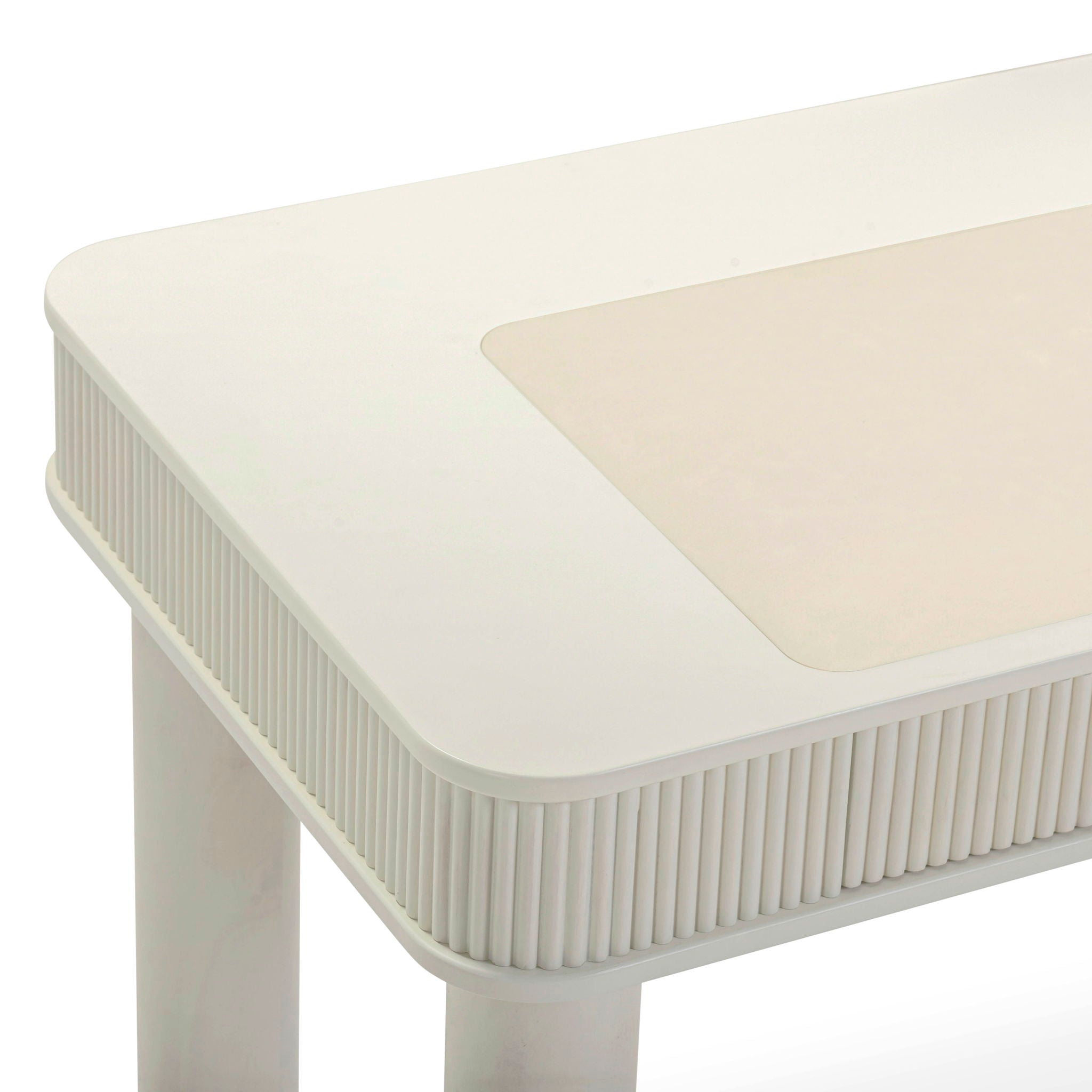 Sarah - Executive Work Desk - Cream