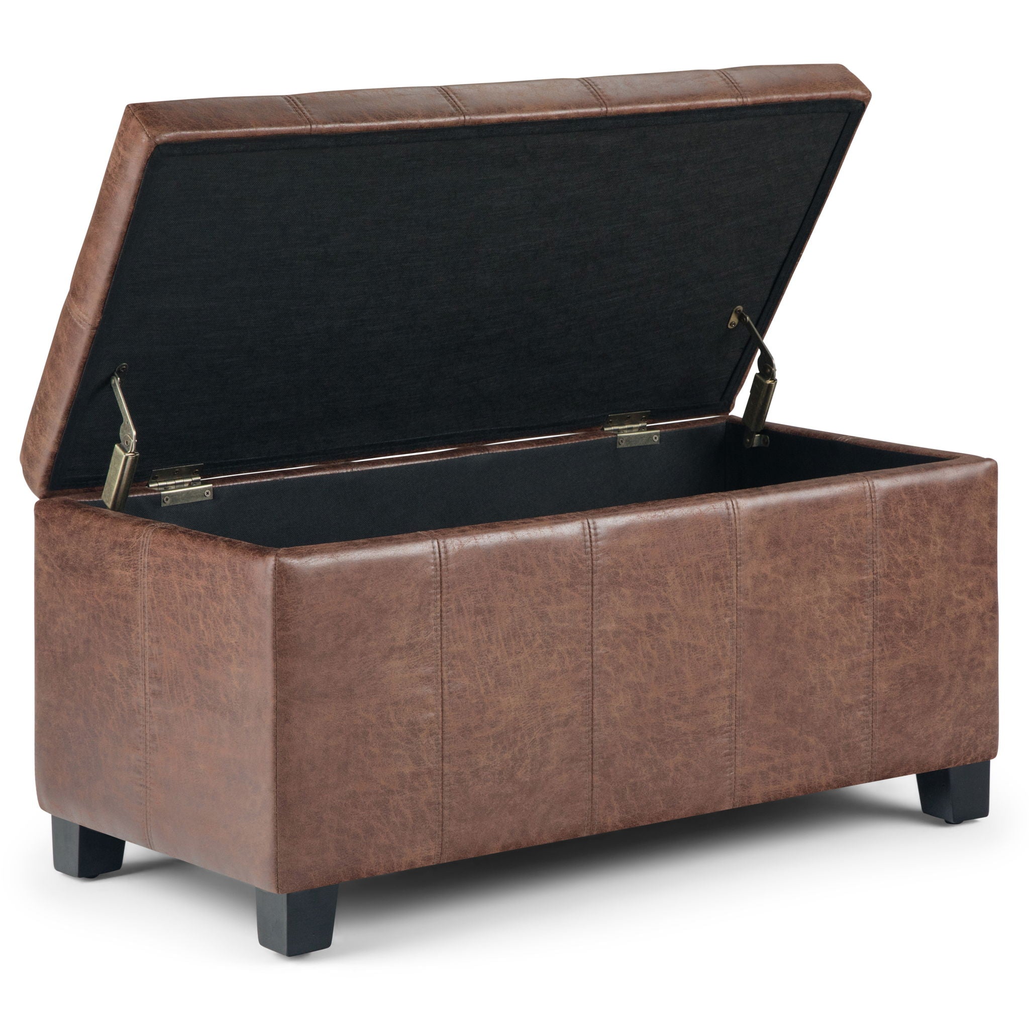 Dover - Upholstered Storage Ottoman Bench - Best Buy Furniture