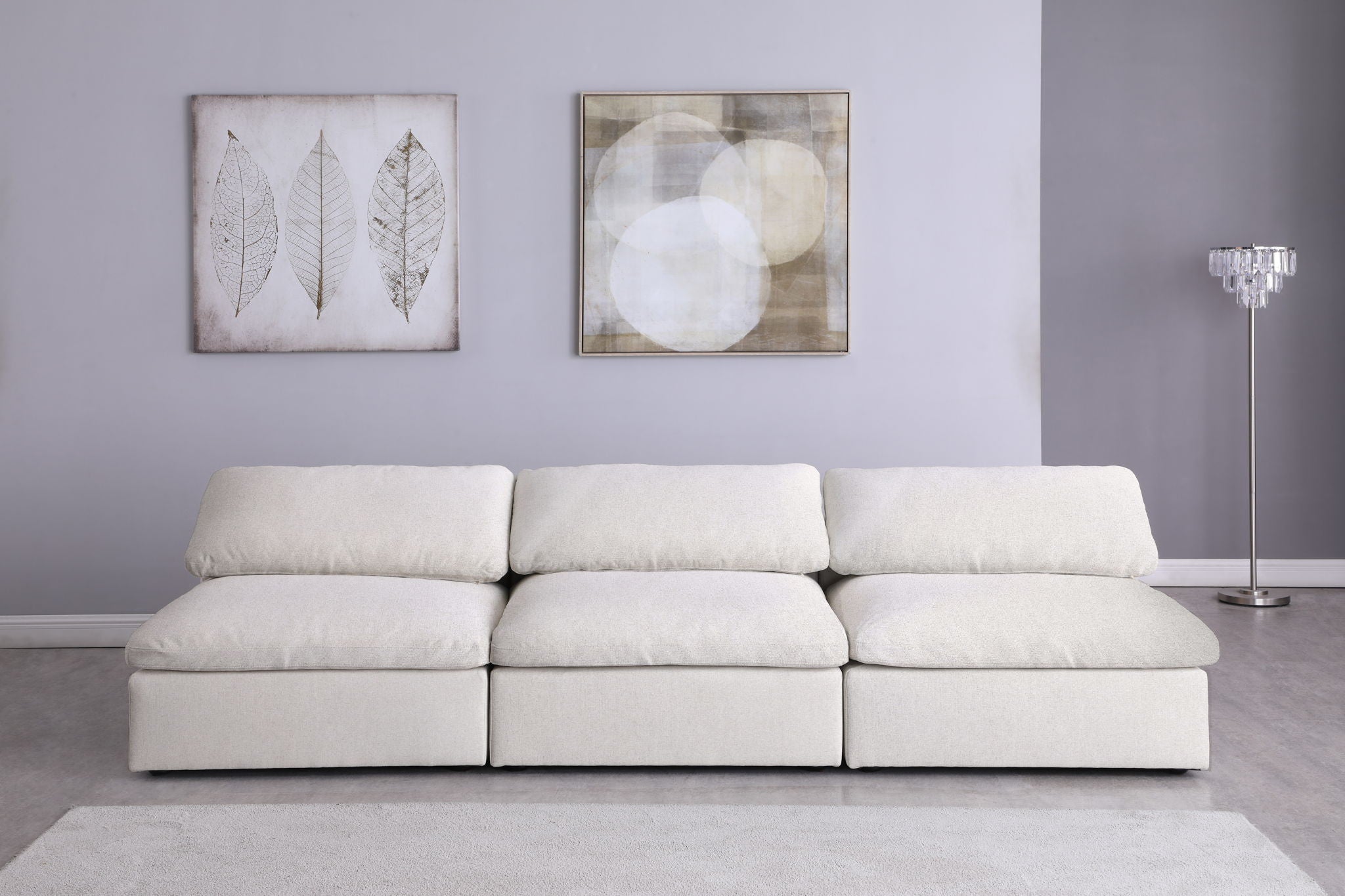Serene - Modular Armless 3 Seat Sofa