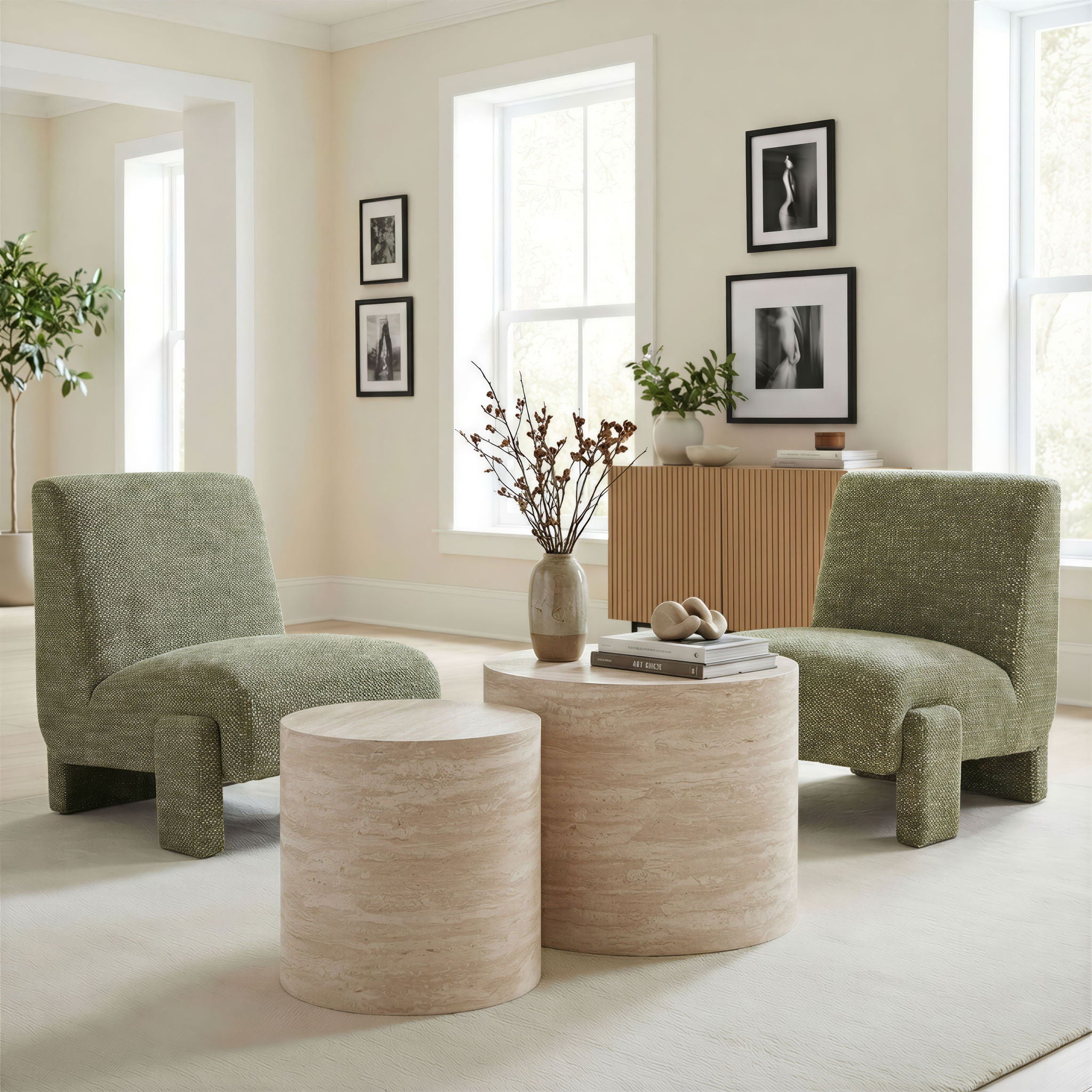 Carzo - Coffee Table Set - Stone Beige