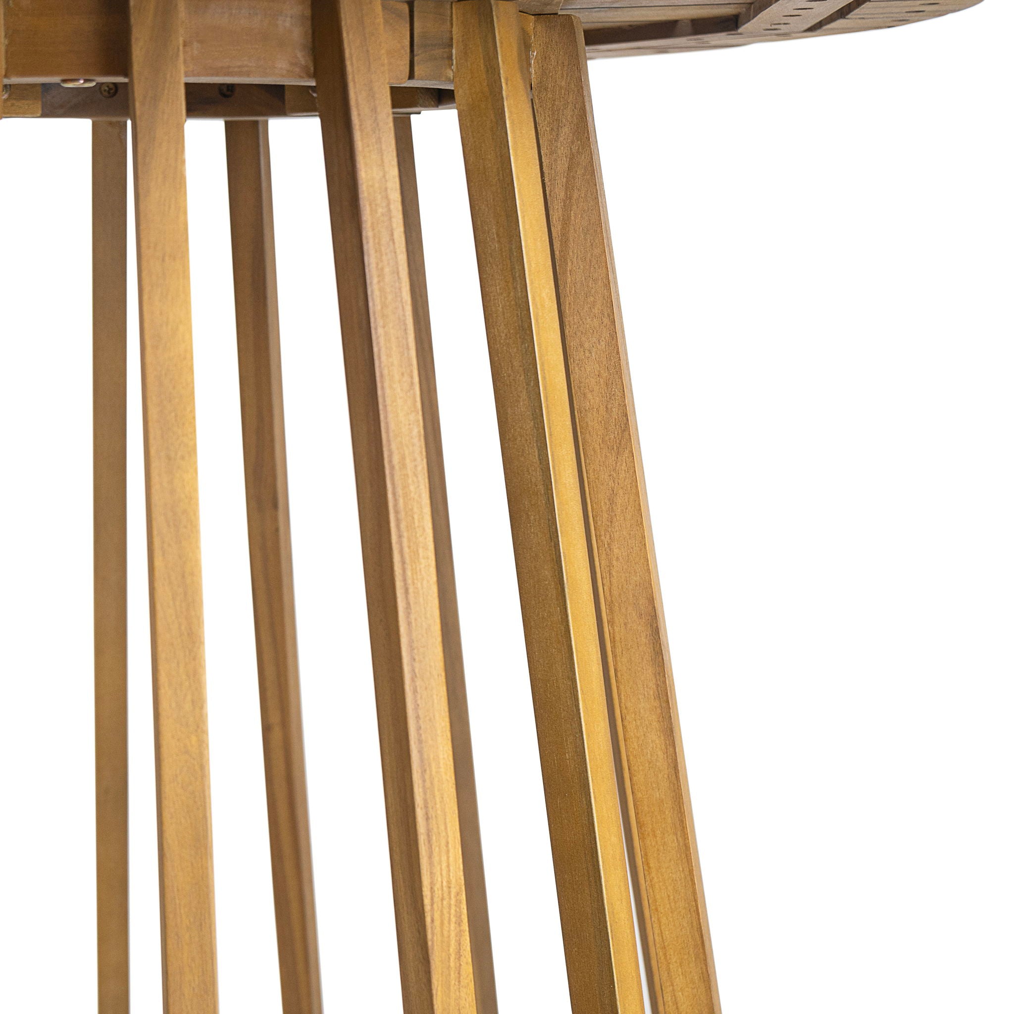 Outdoor Round Top Dining Table, Round Bistro Table - Teak