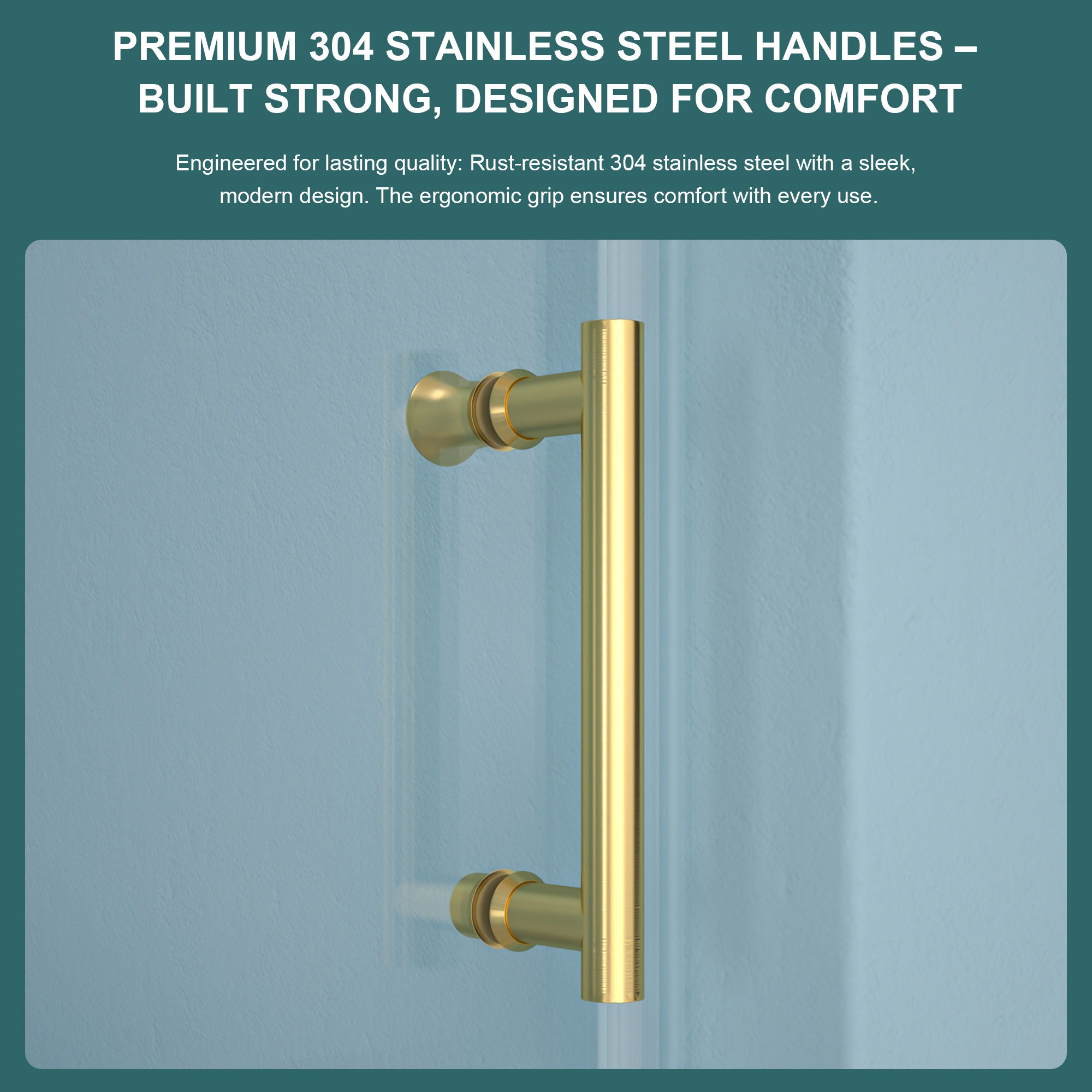 Modern Single Slide Shower Door, Tempered Glass, Stainless Steel Frame